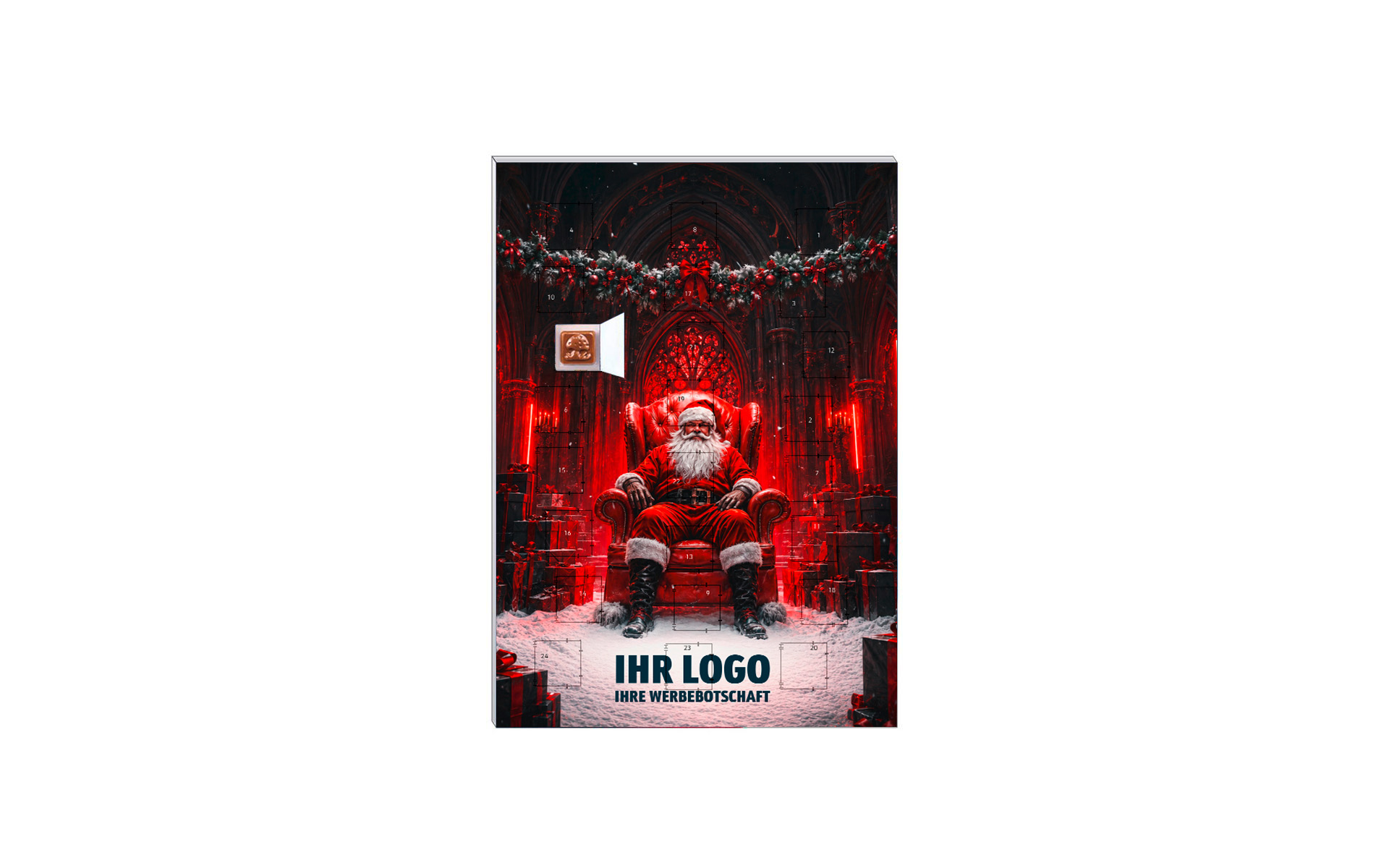 Schoko-Adventskalender Classic "Dark Santa"