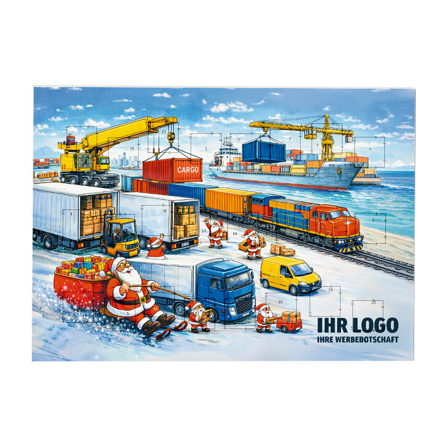 Schoko-Adventskalender Classic "Weihnachts-Logistik"