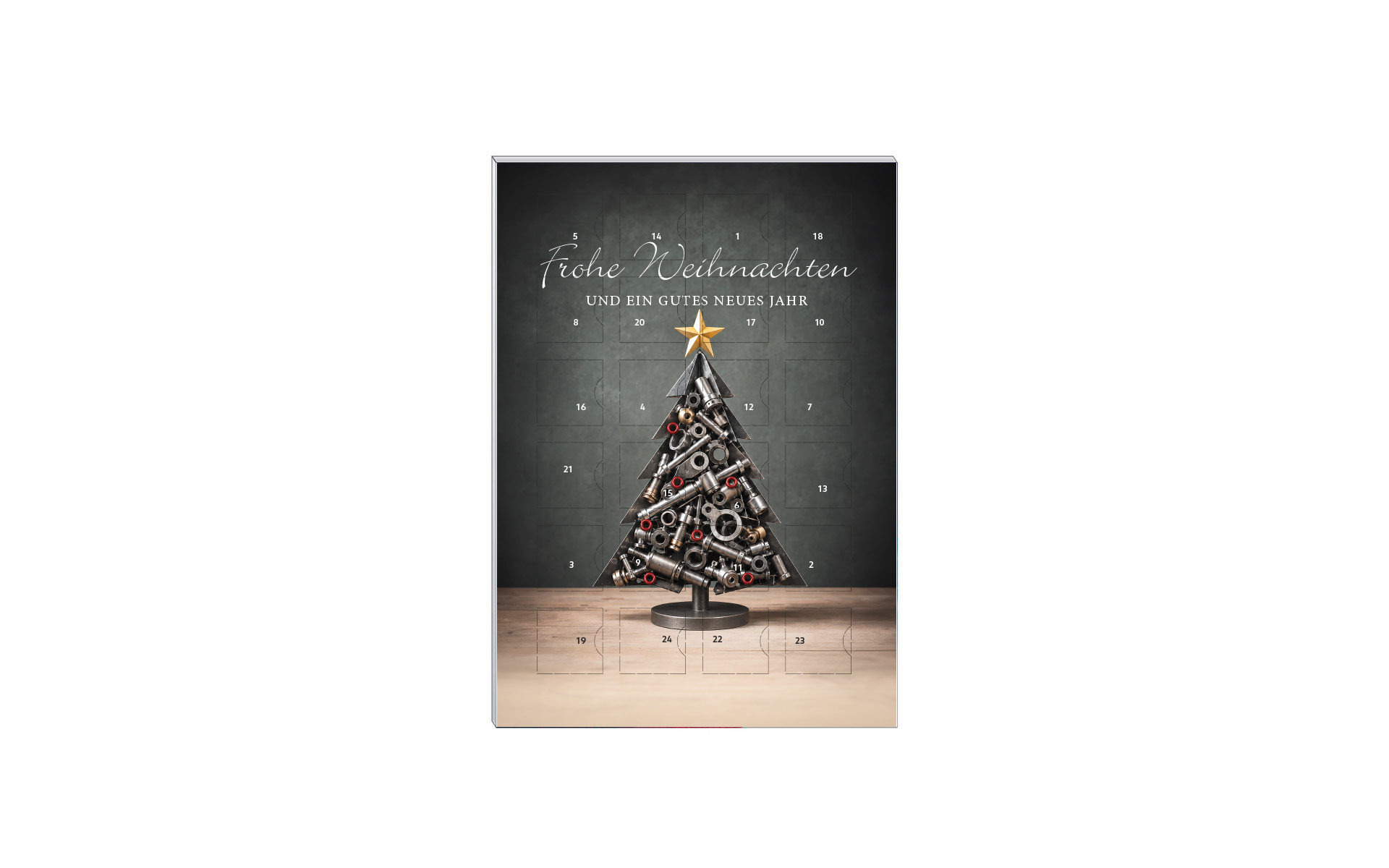 Schoko-Adventskalender A5 "Industrial Christmas"