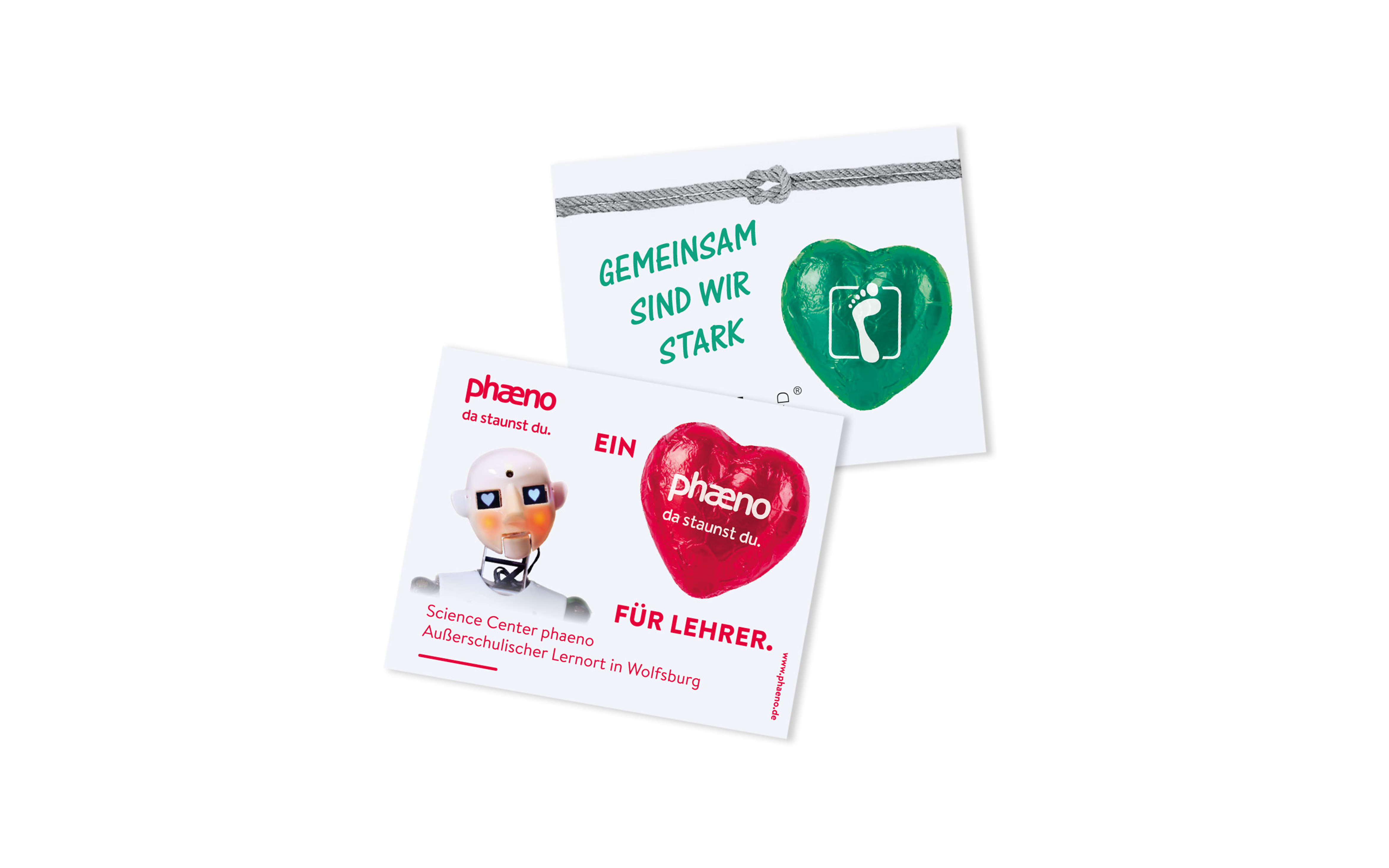 Schoko-Karte "Herz" individuell