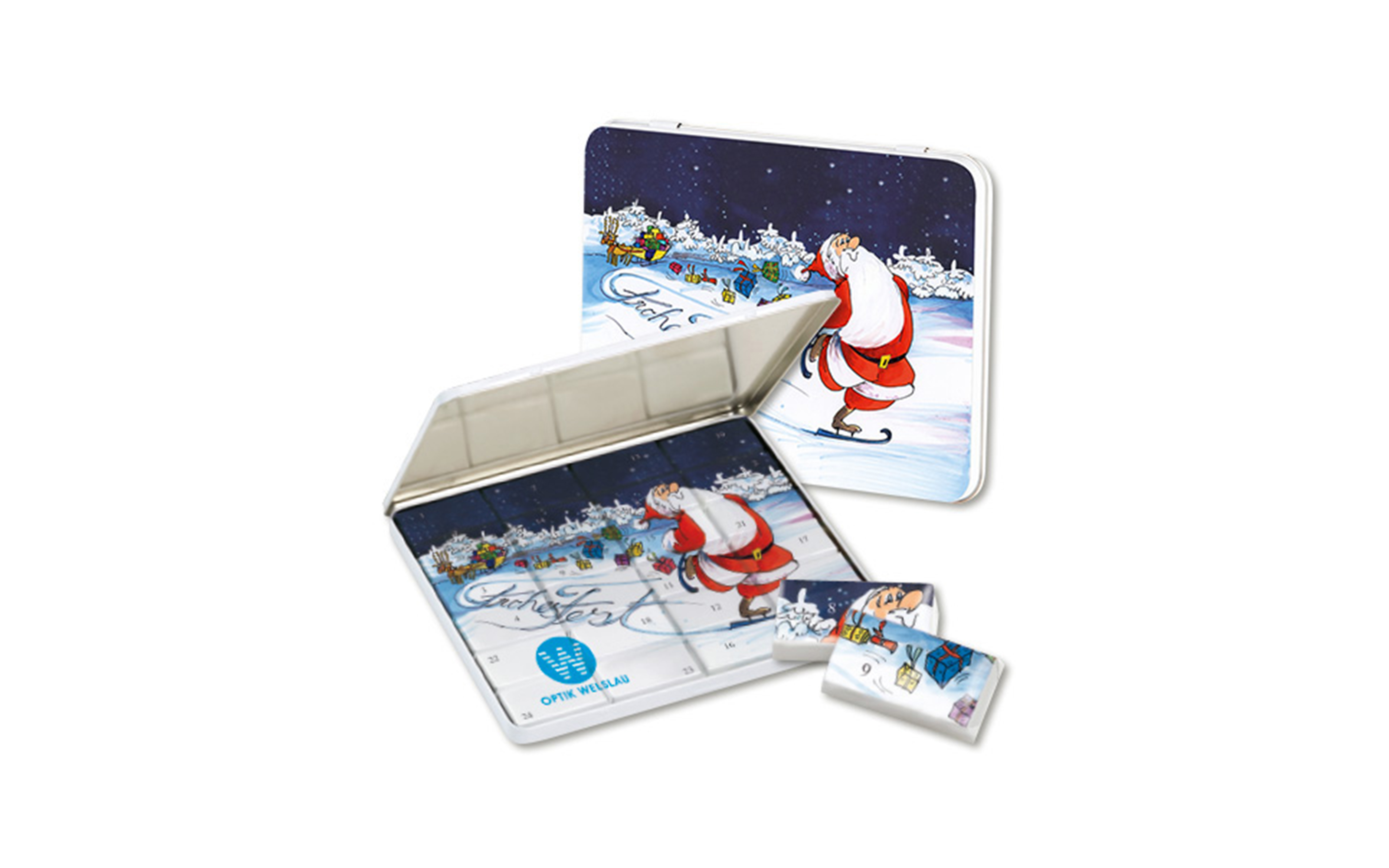 Adventskalender-Maxi-Dekordose Schokoladentäfelchen-Puzzle