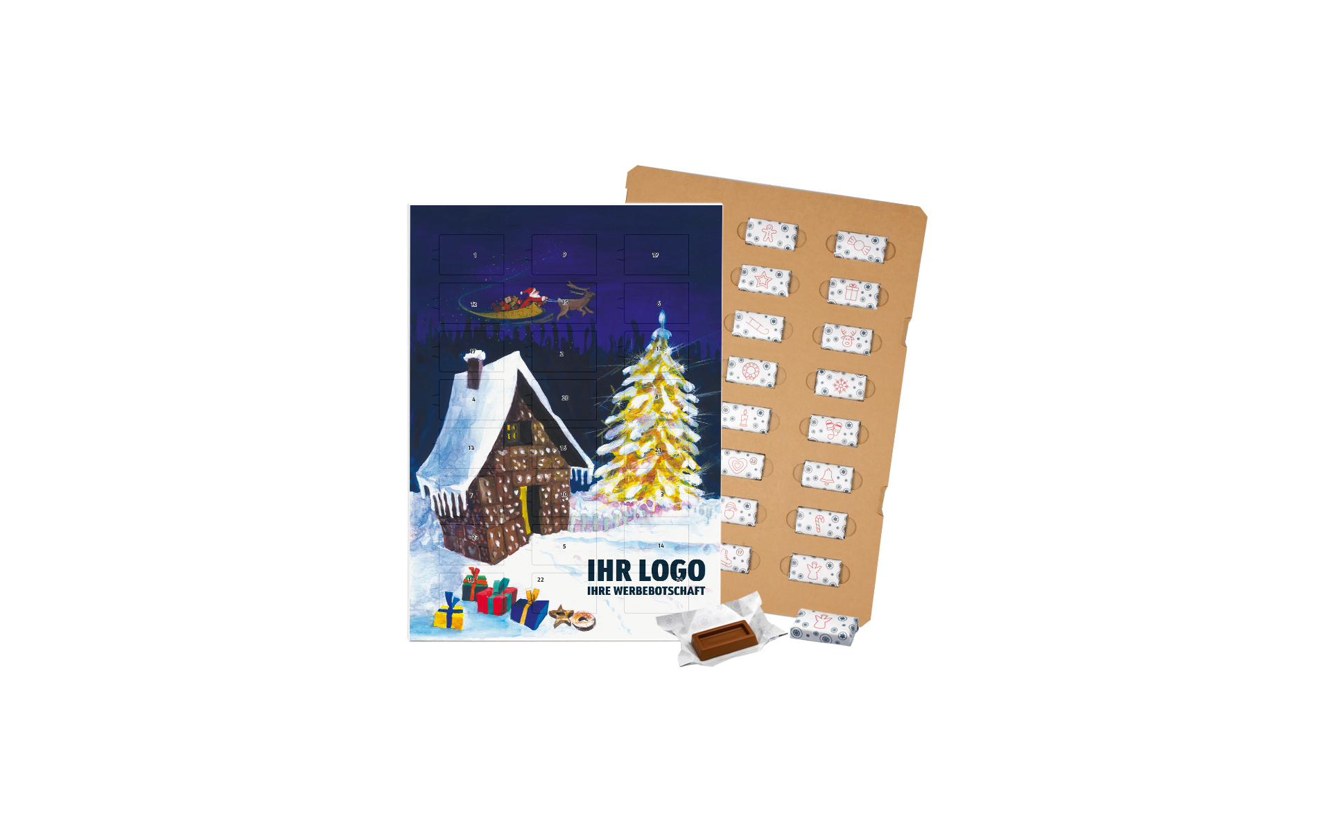 Schoko-Adventskalender Eco "Lebkuchenhaus"