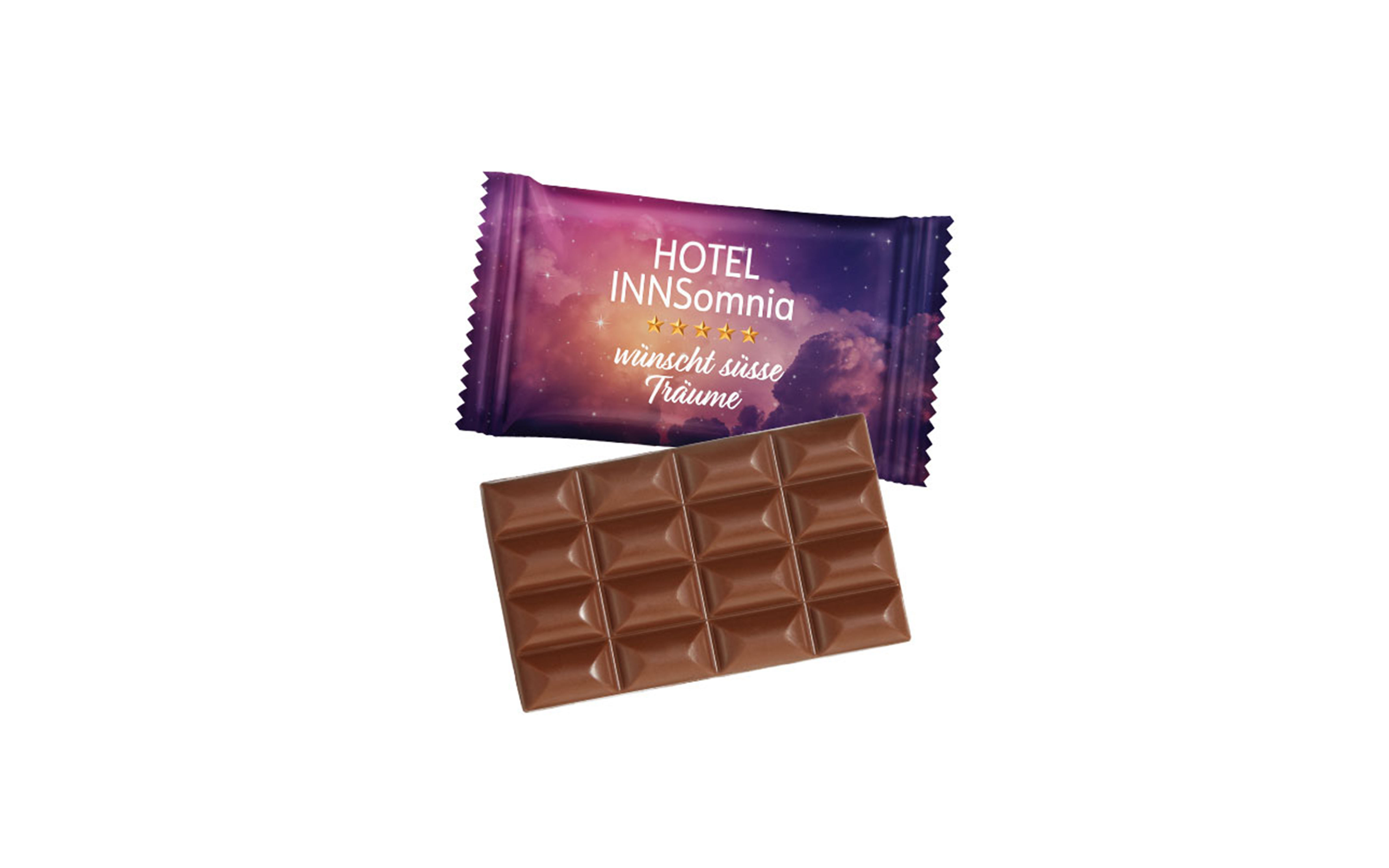 Schokoladentafel 40g im individuellen Flowpack