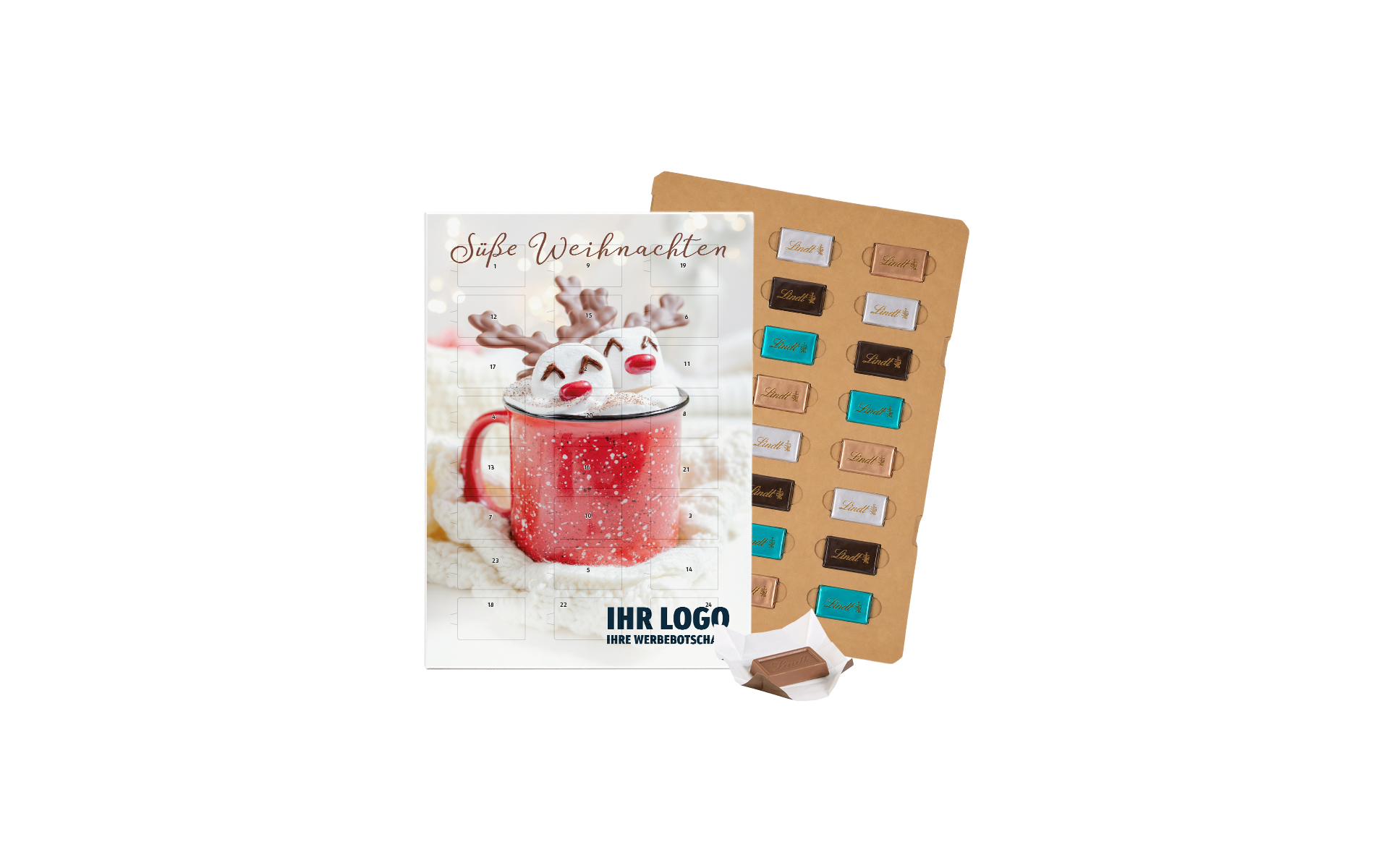 Schoko-Adventskalender Eco Lindt "Süße Weihnachten"
