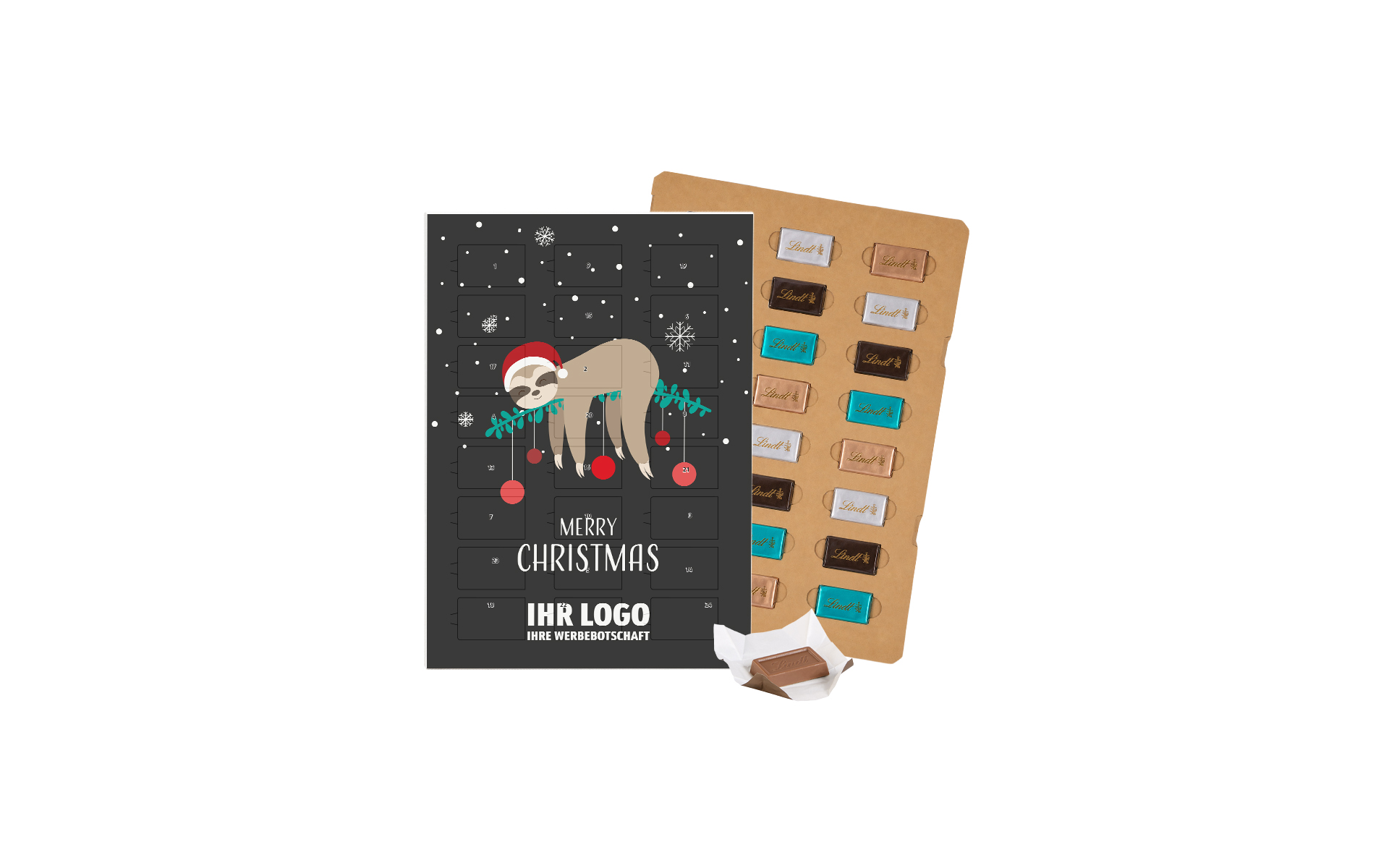 Schoko-Adventskalender Eco Lindt "Sleepy Christmas"