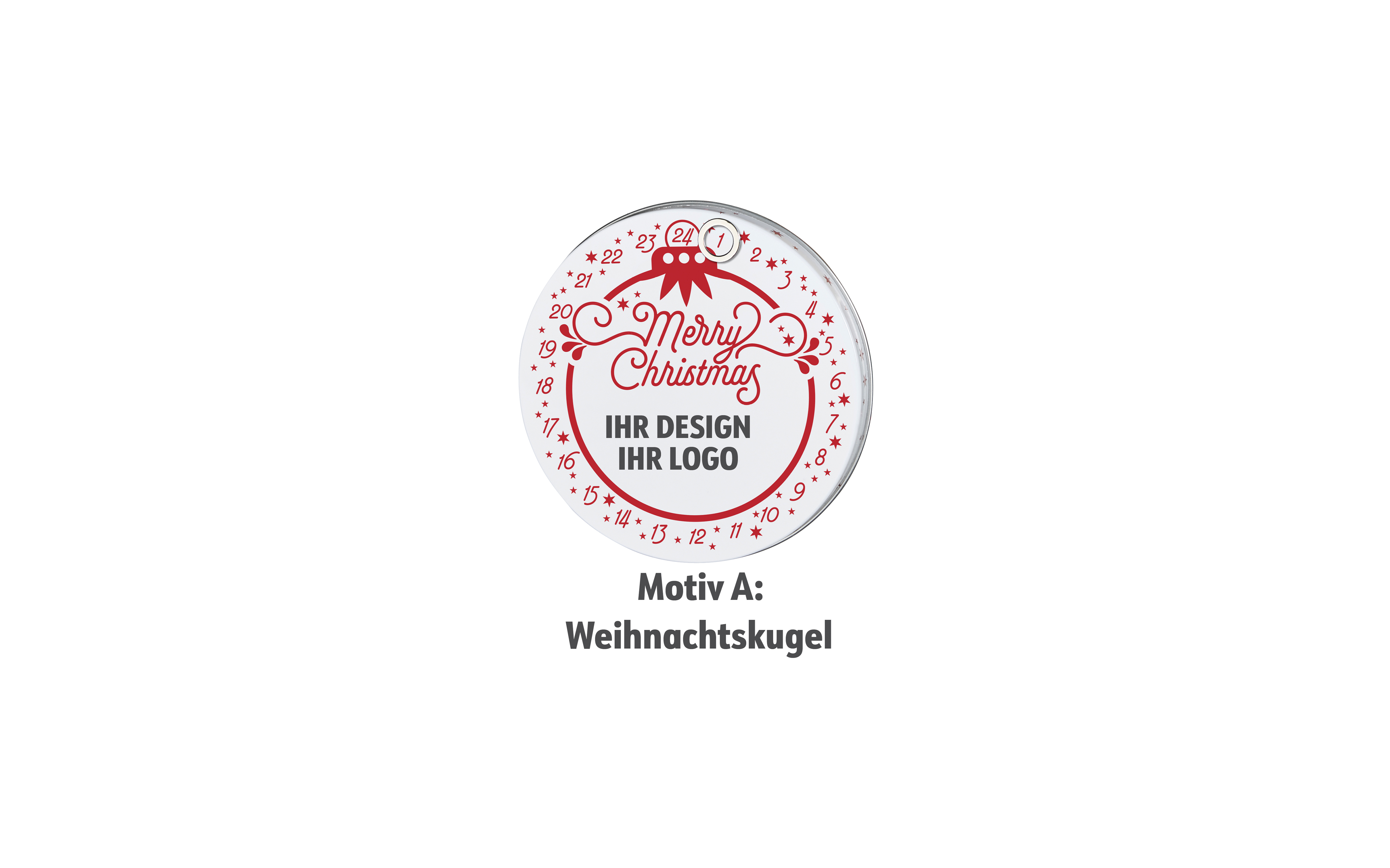 Magnetdosen-Adventskalender Standardmotiv A mit Naps