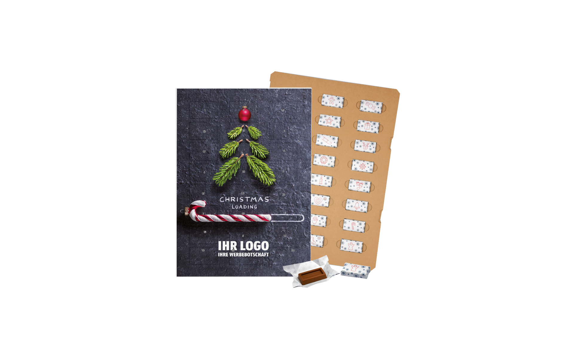 Schoko-Adventskalender Eco "Christmas Loading"