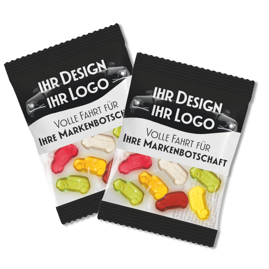 Fruchtgummi-Werbetüte mit Automotiv