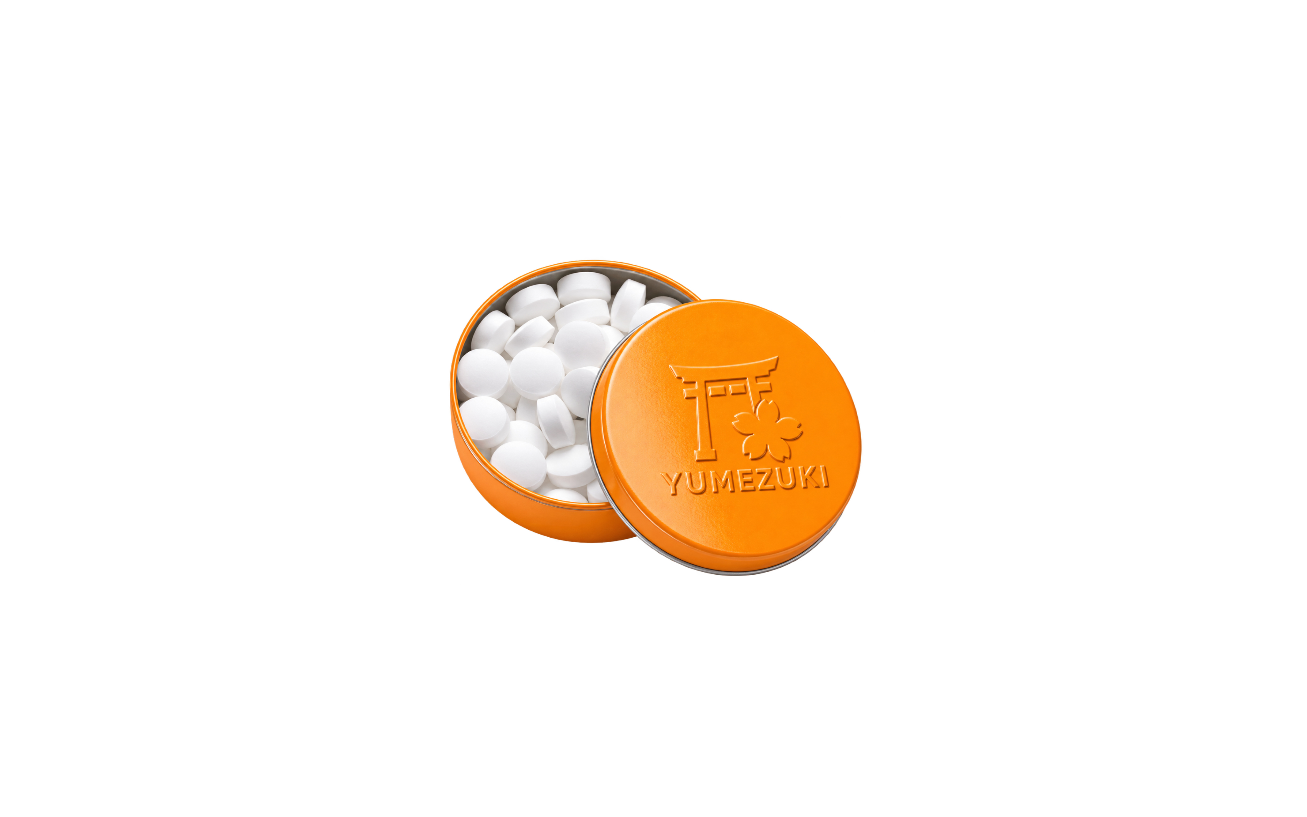 XS-Prägedose "Pfefferminz" Orange (glänzend)