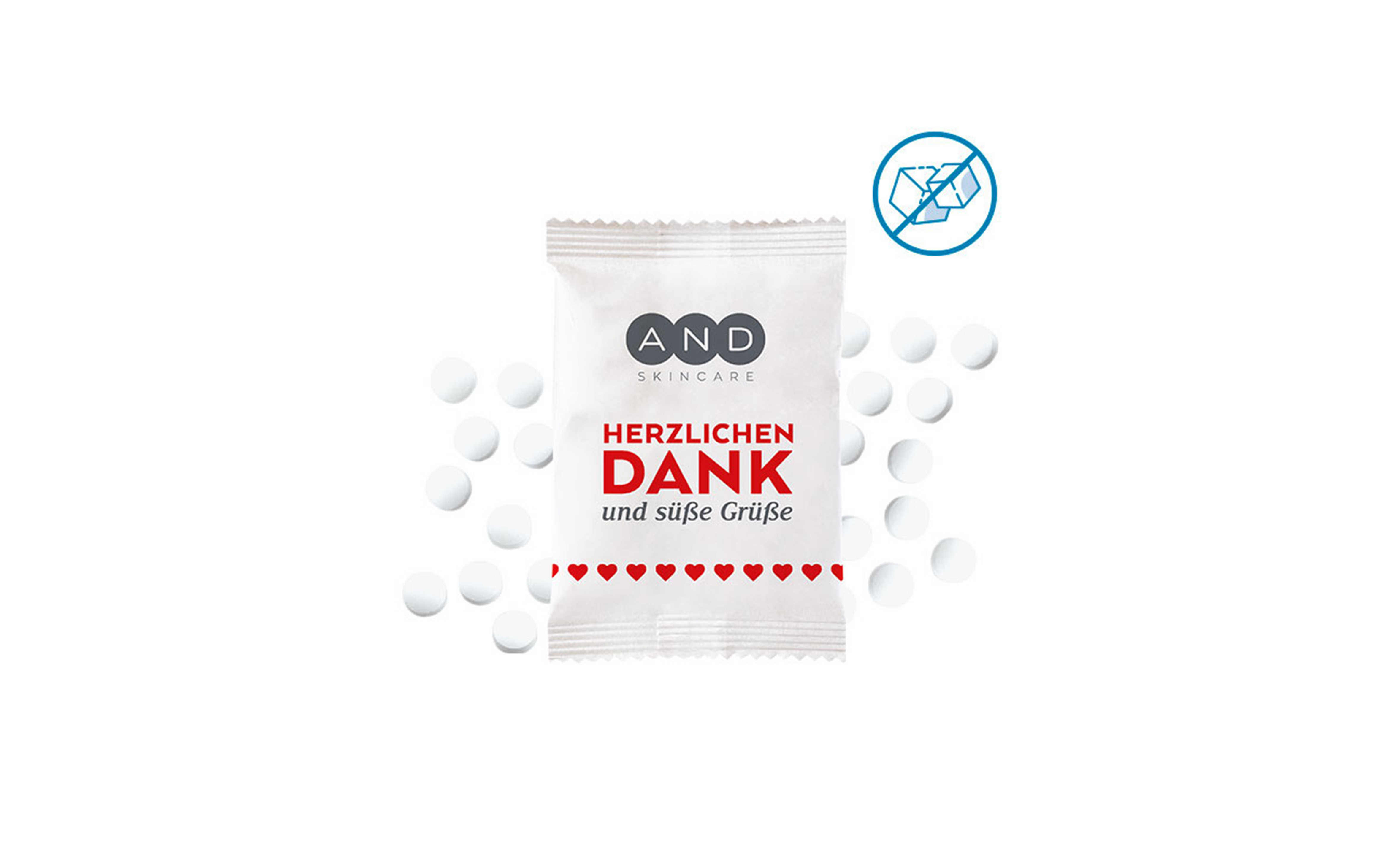 Fresh-Bag "Pfefferminz zuckerfrei" in weißem FSC® zertifizierten Papier