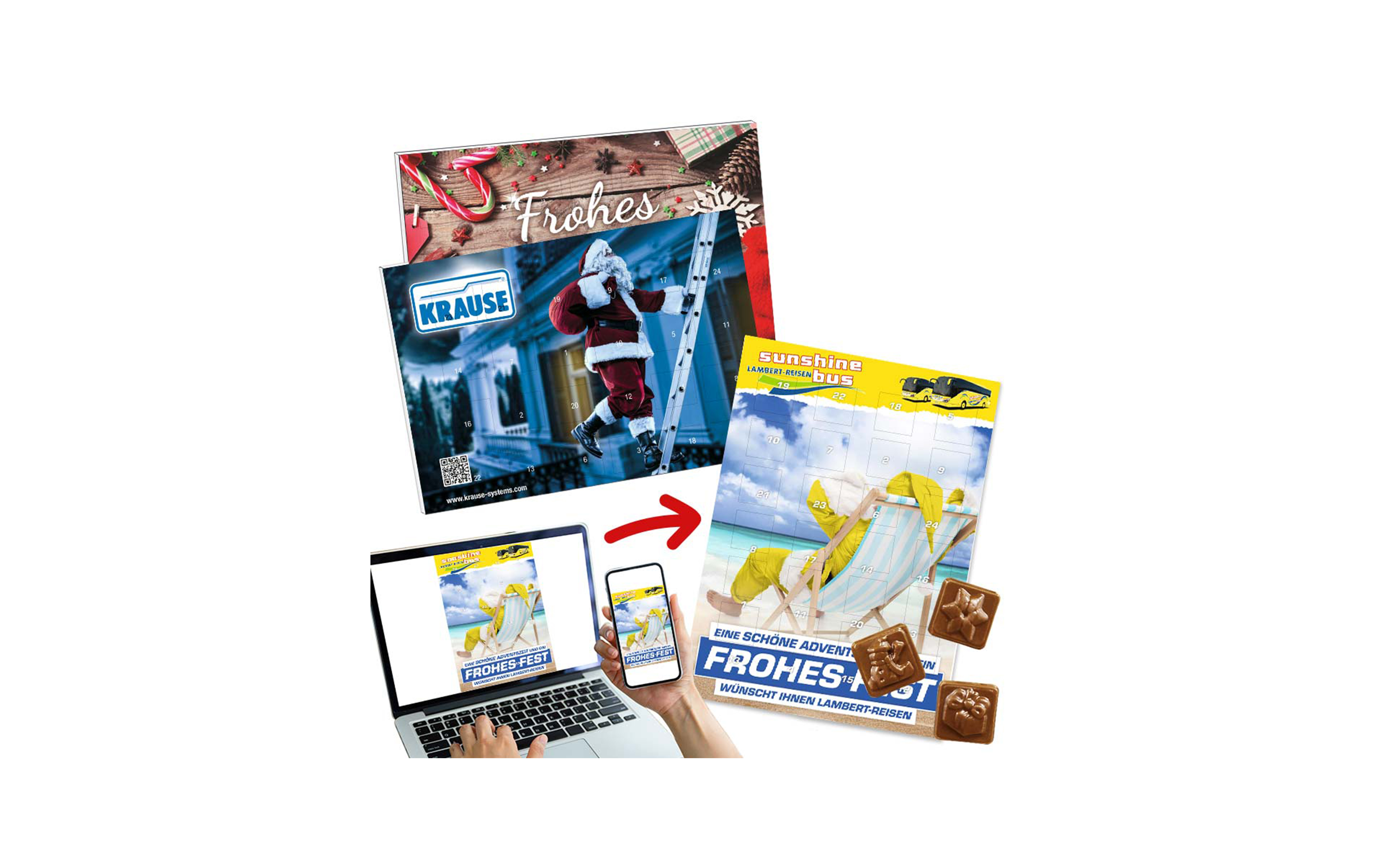 Schoko-Adventskalender Kompakt "Sondermotiv"