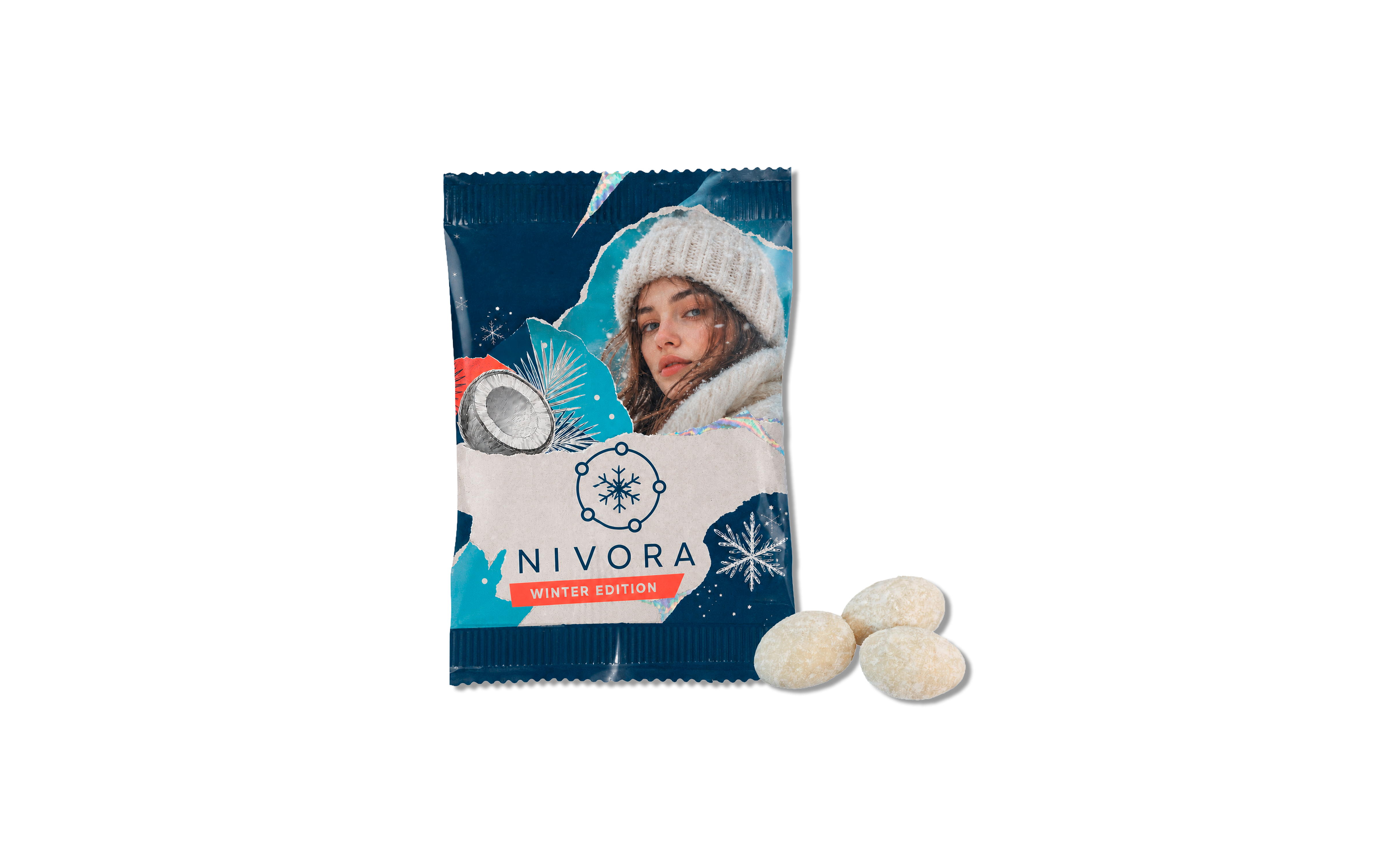 Weihnachtsmandeln im Flowpack "Vanille"