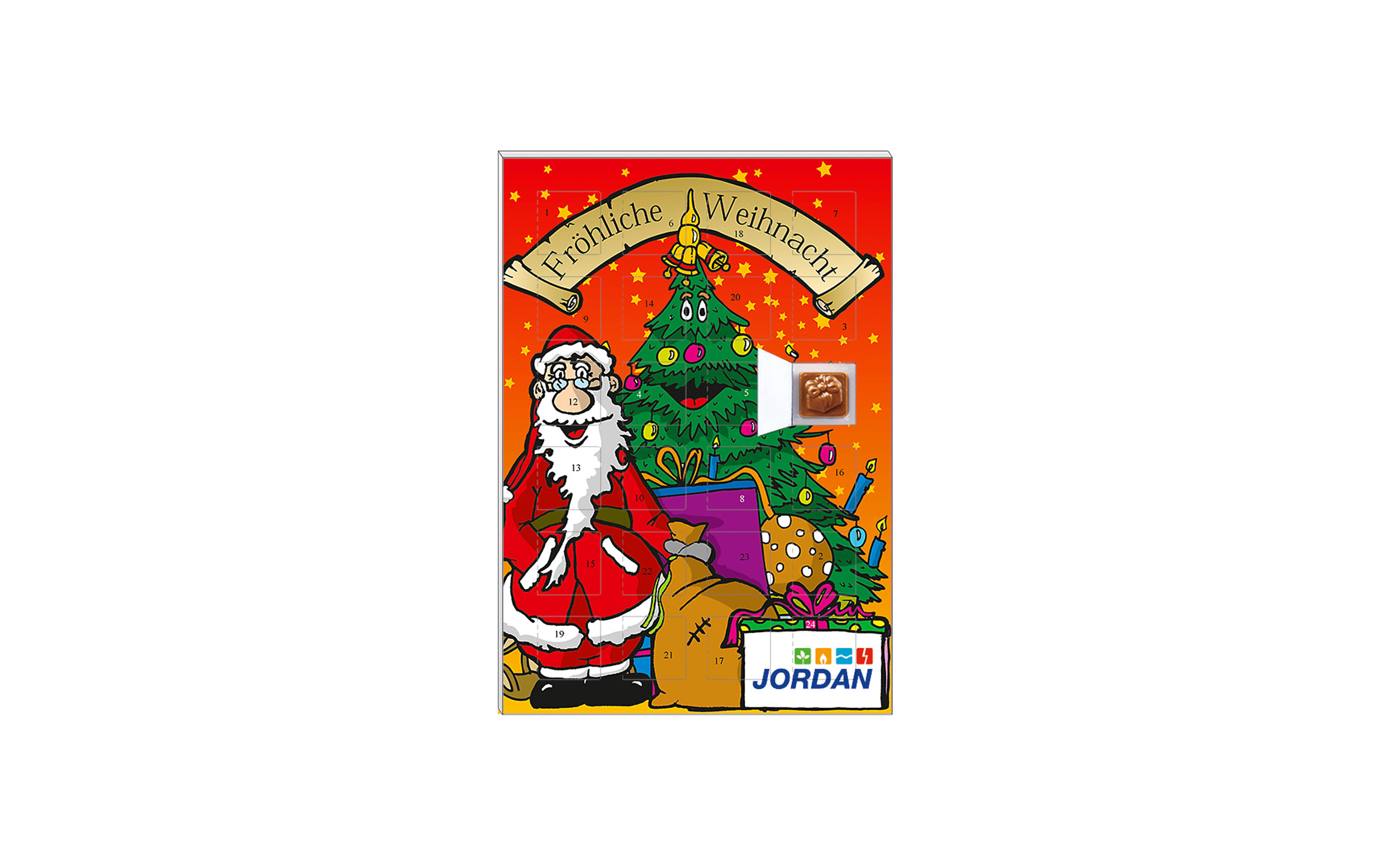 Schoko-Adventskalender Kompakt "Weihnachtsmann"