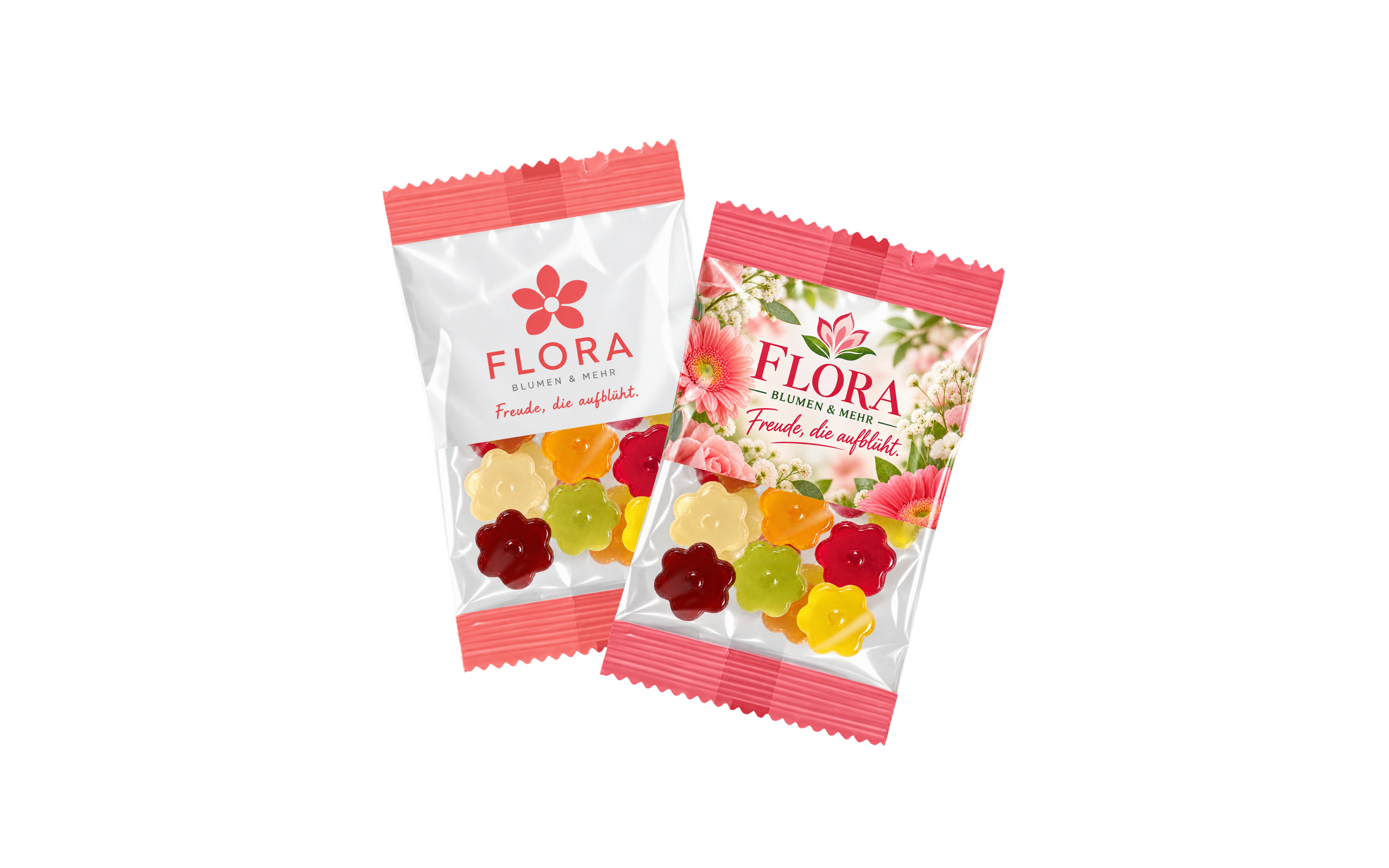Fruchtgummi-Werbetüte 15g "Blume"