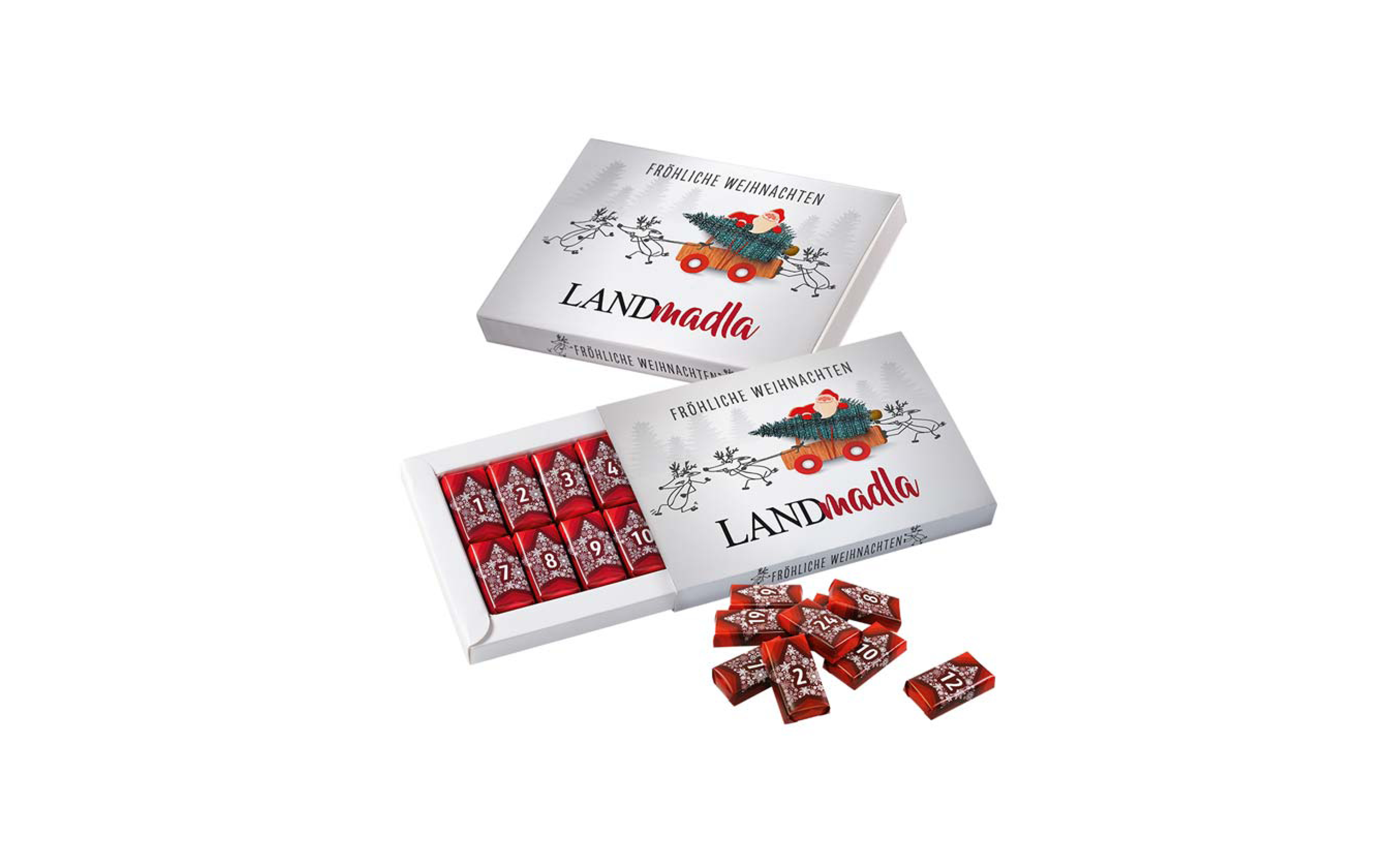 Schoko-Naps-Schuber-Adventskalender "Weihnachtswanderung"