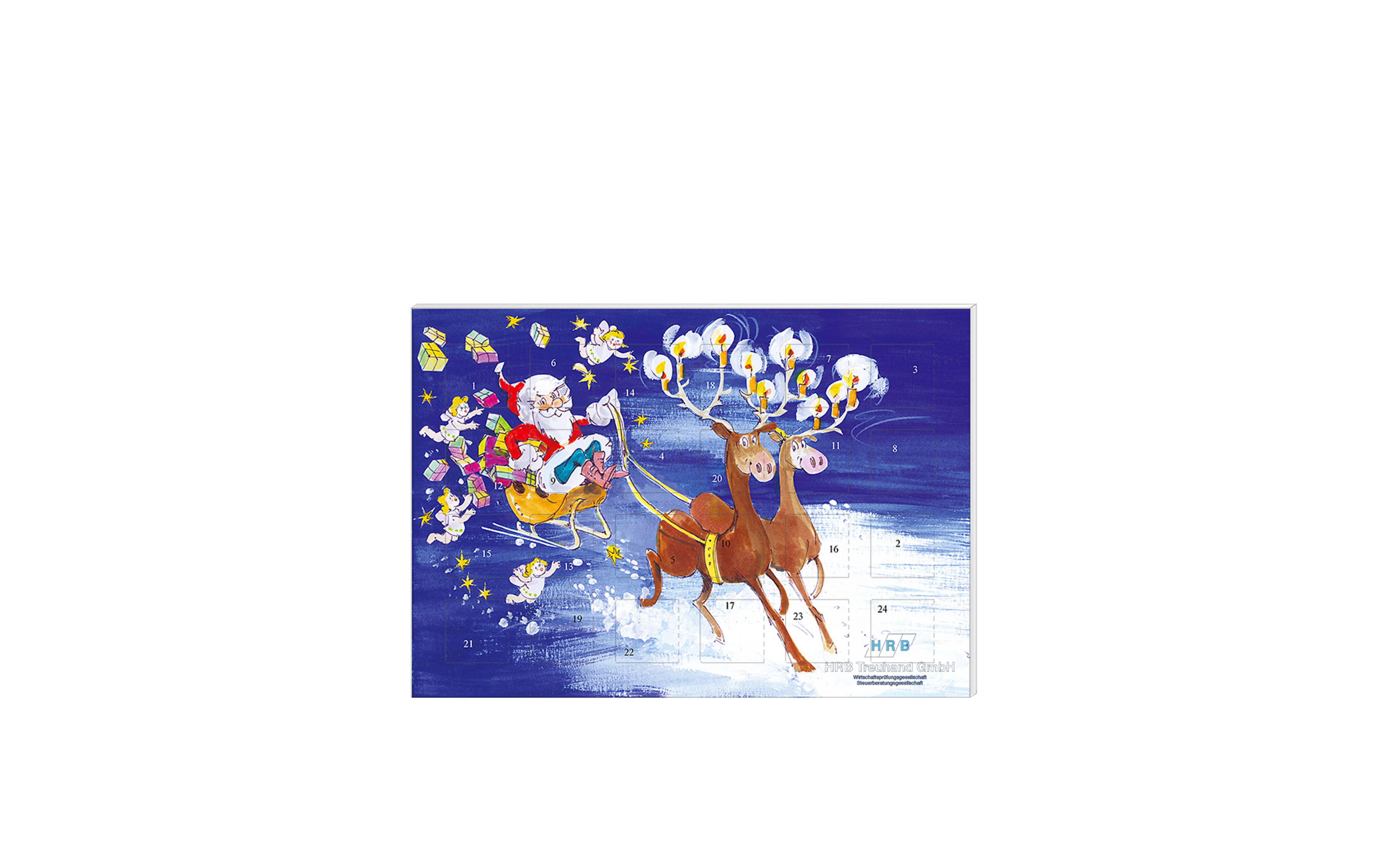 Schoko-Adventskalender Kompakt "Rentier-Express"