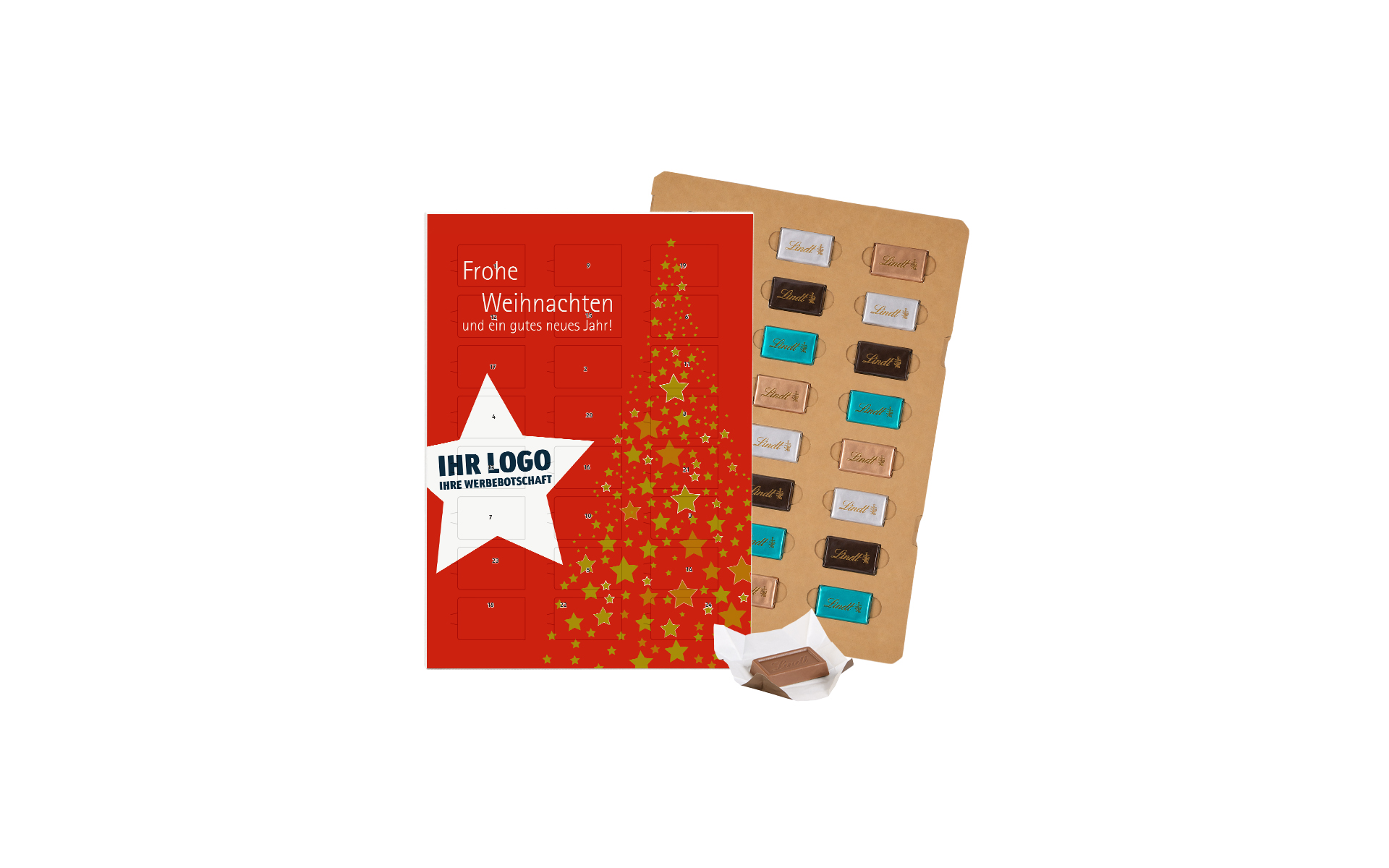 Schoko-Adventskalender Eco Lindt "Sternenregen"