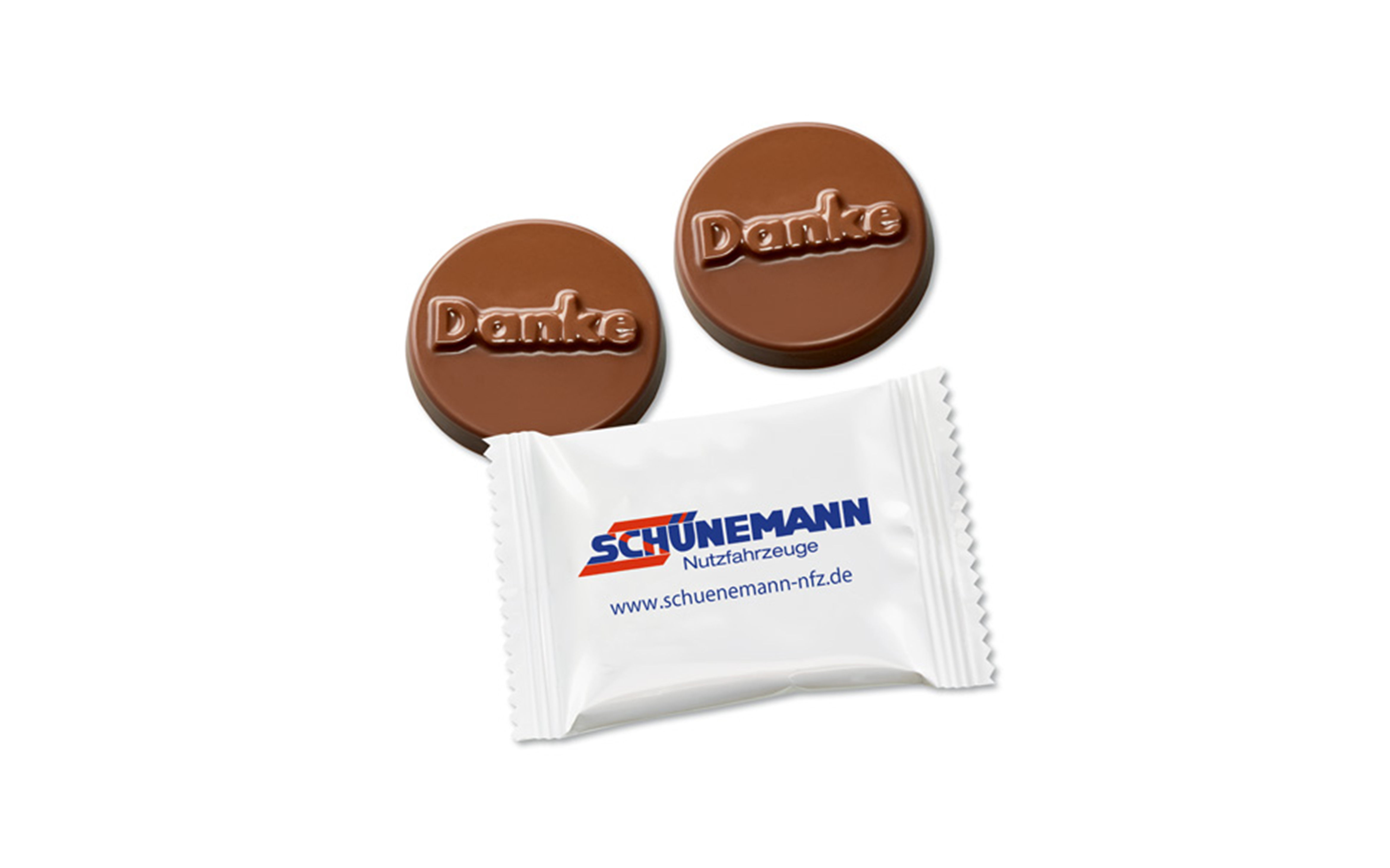 Werbe-Schoko-Taler 10g "Danke"