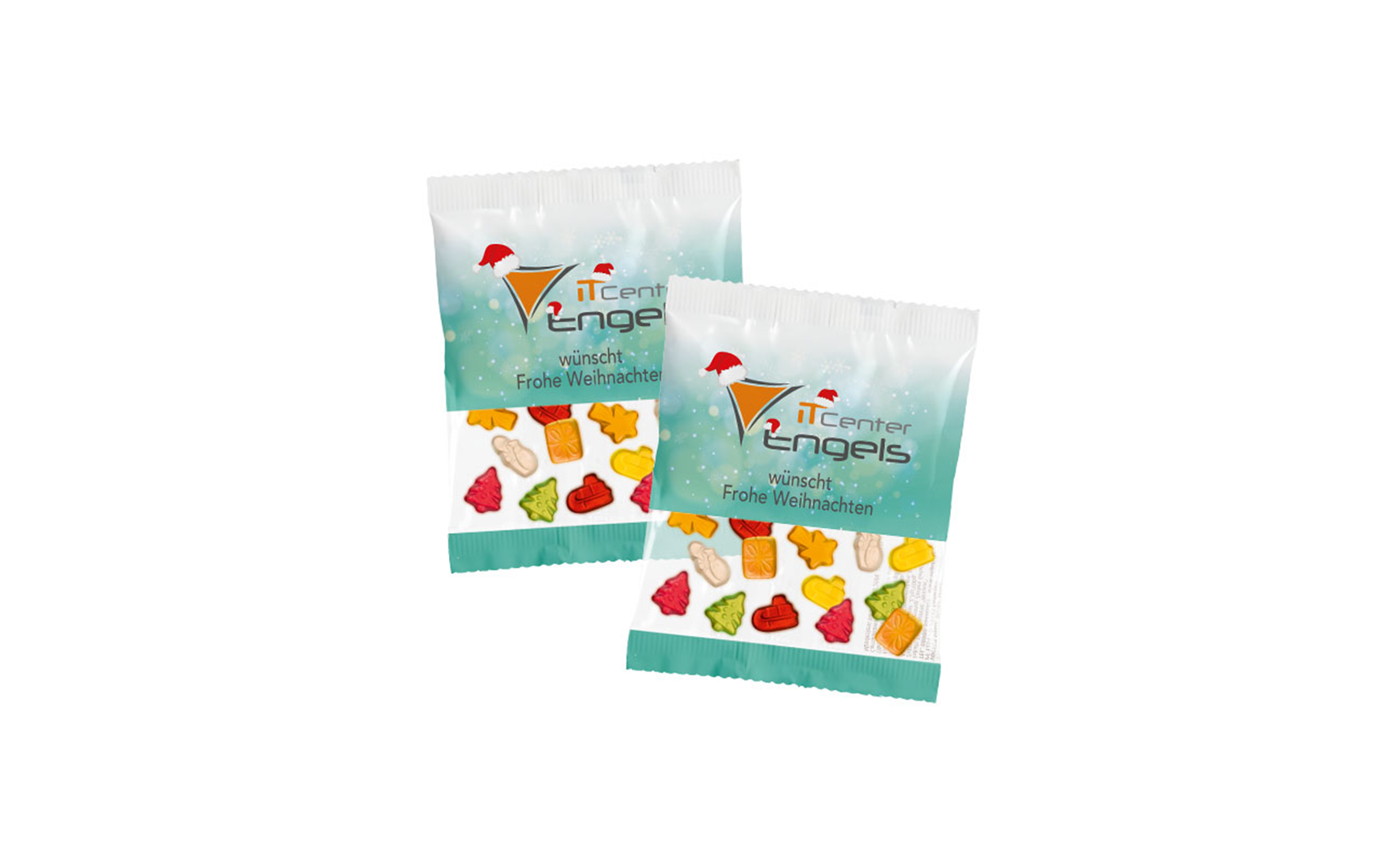 Fruchtgummi-Werbetüte 50g "Weihnachten"