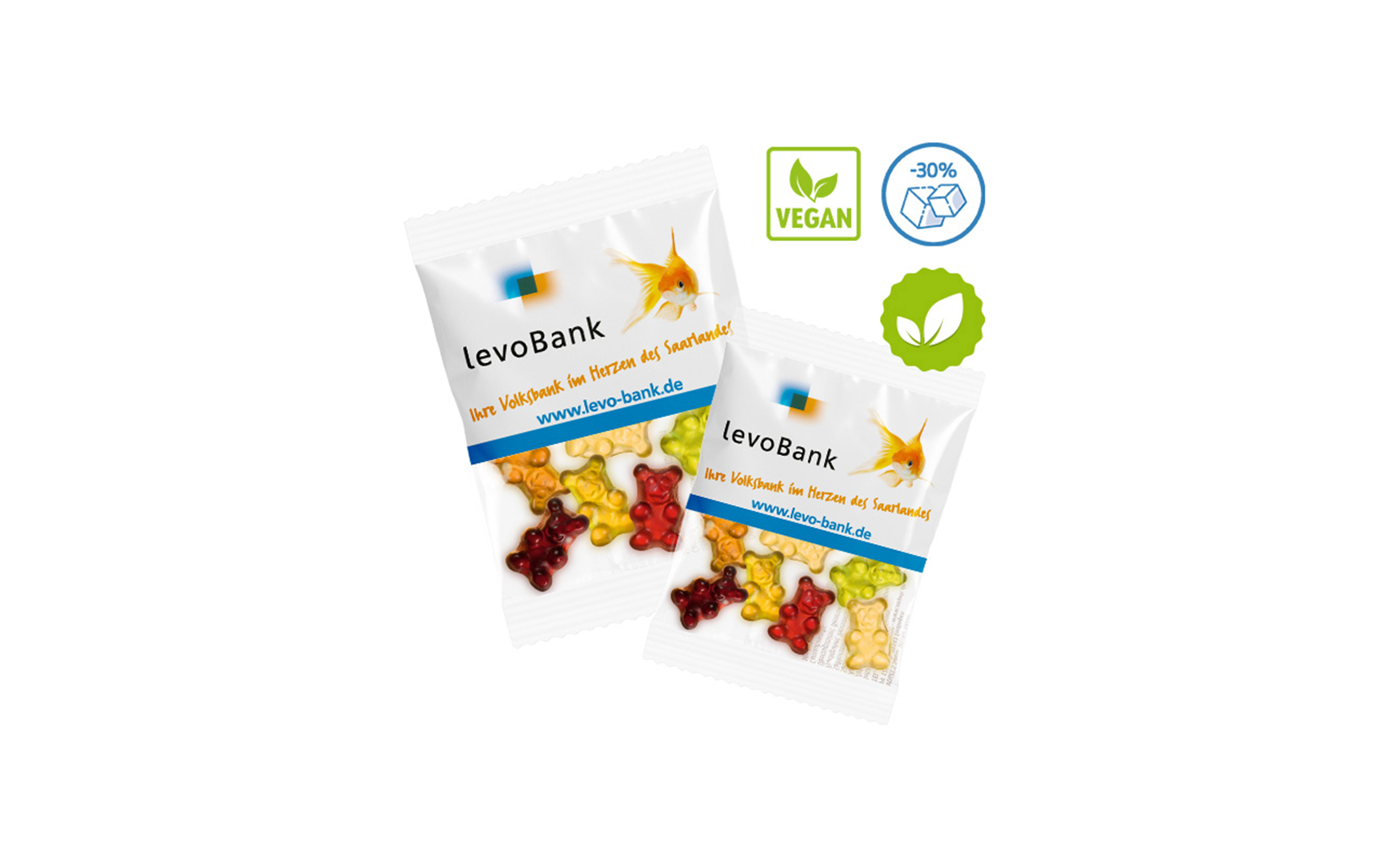 Fit-Bärchen Werbetüte 10g (kompostierbare Folie)