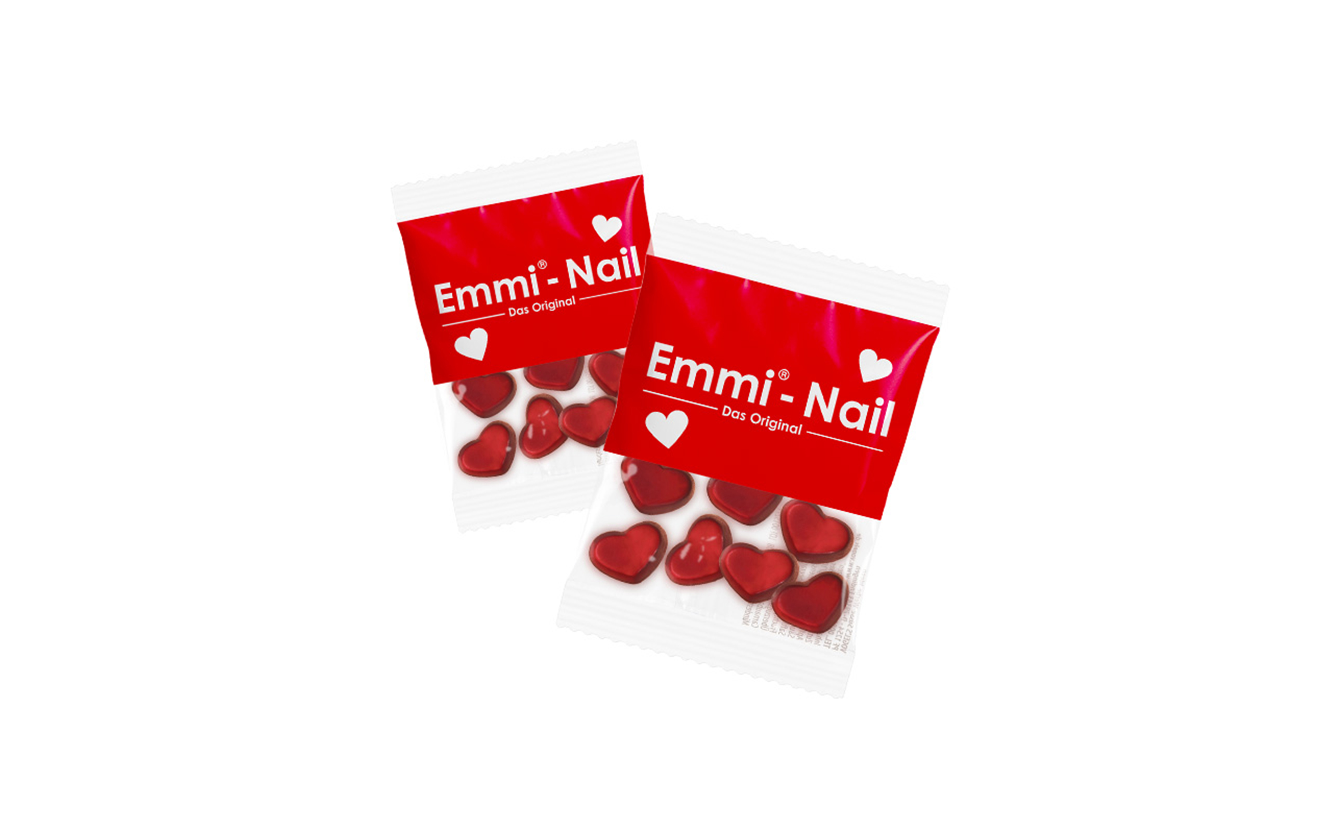 Fruchtgummi-Werbetüte 10g "Herz" (kompostierbare Folie)