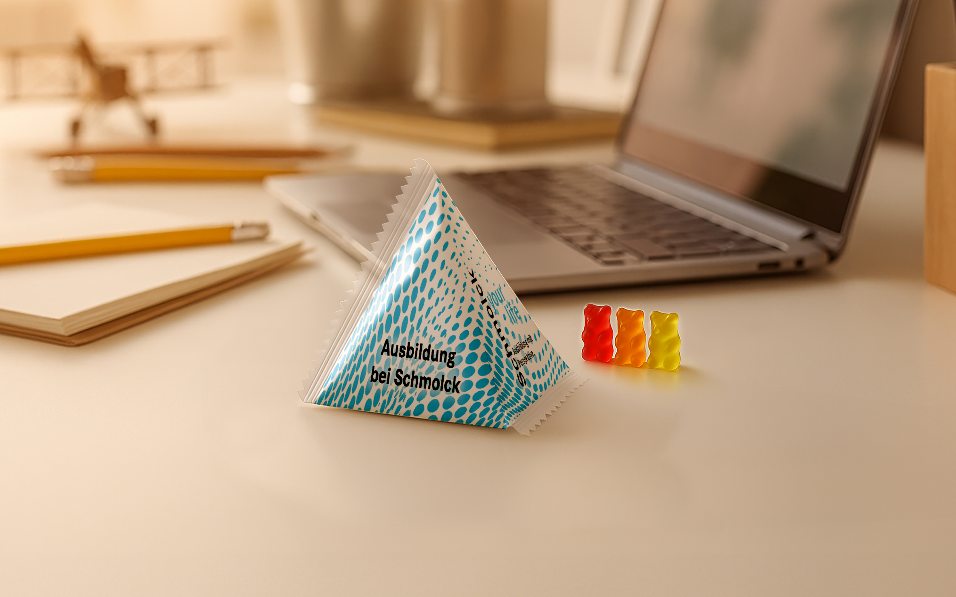 Gummibärchen-Werbe-Pyramide 12g