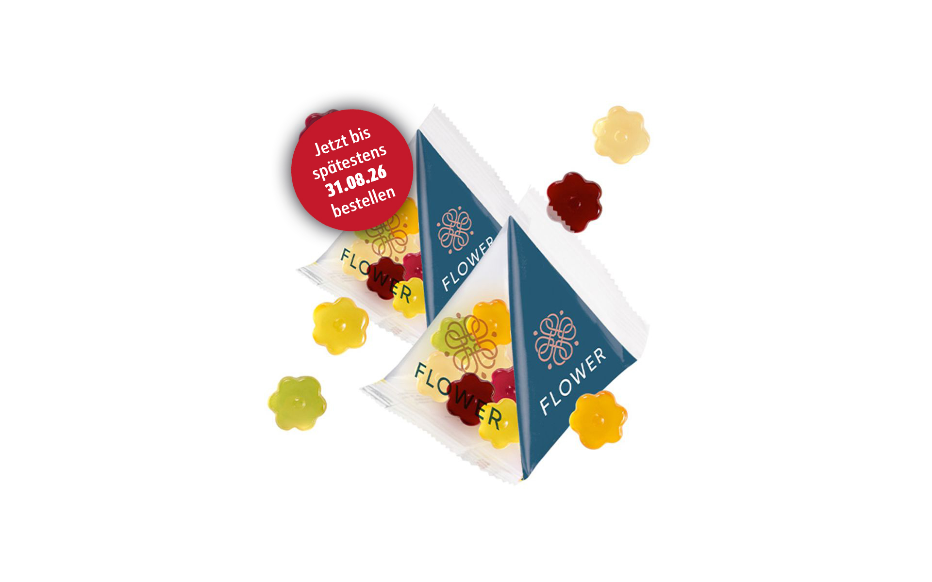 Werbe-Pyramide 12g "Blumen"