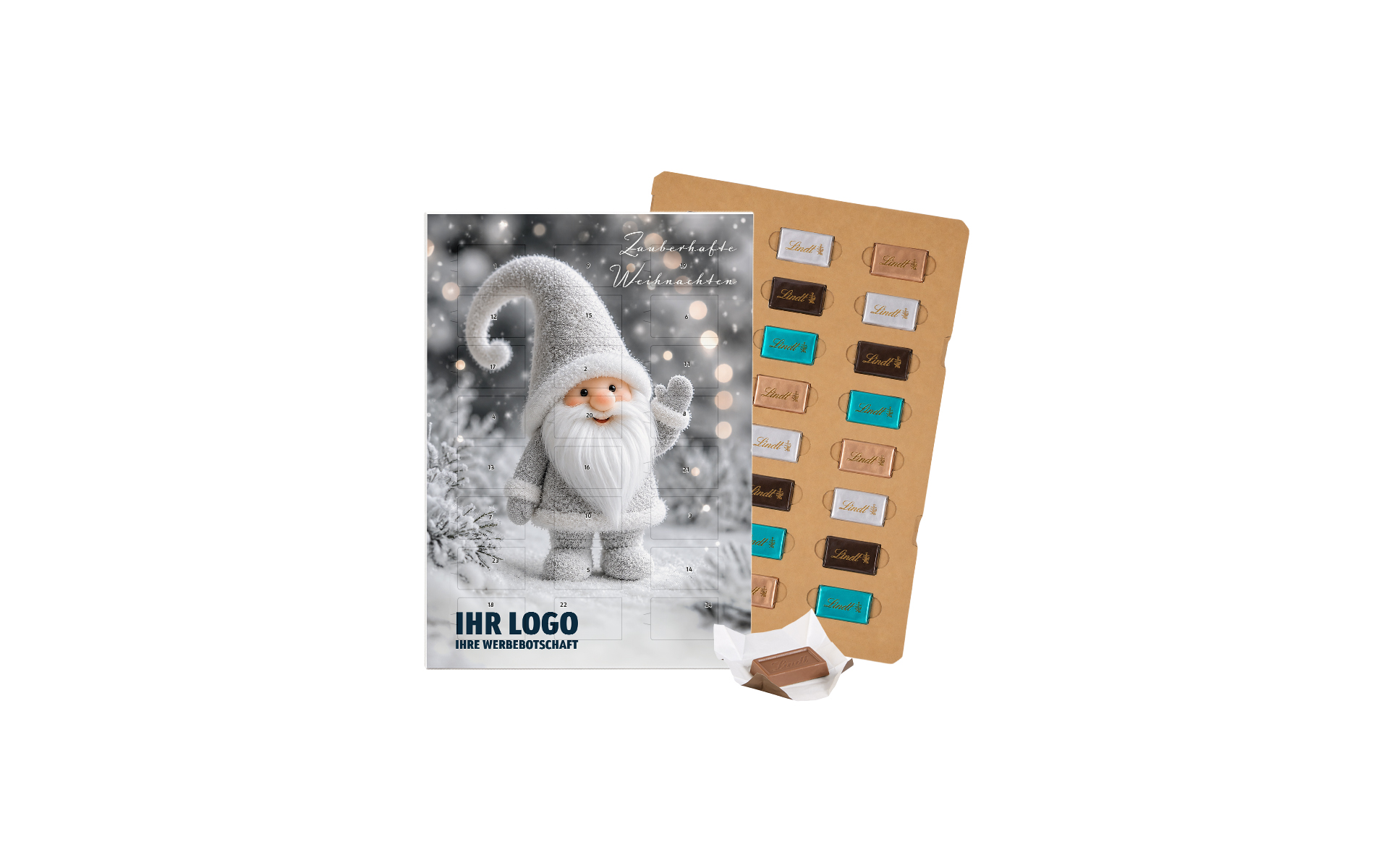 Schoko-Adventskalender Eco Lindt "Schneewichtel"