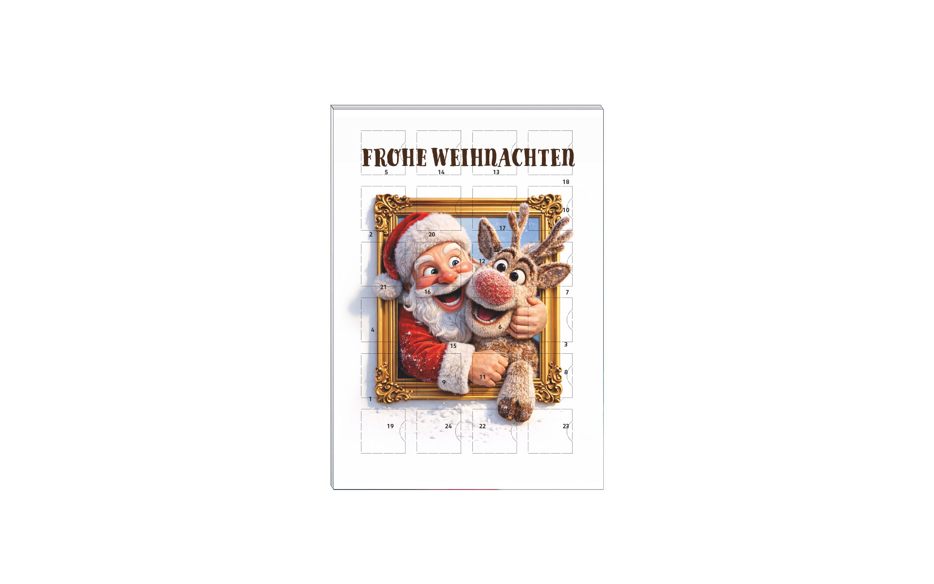 Schoko-Adventskalender A5 "Best X-mas Buddies"