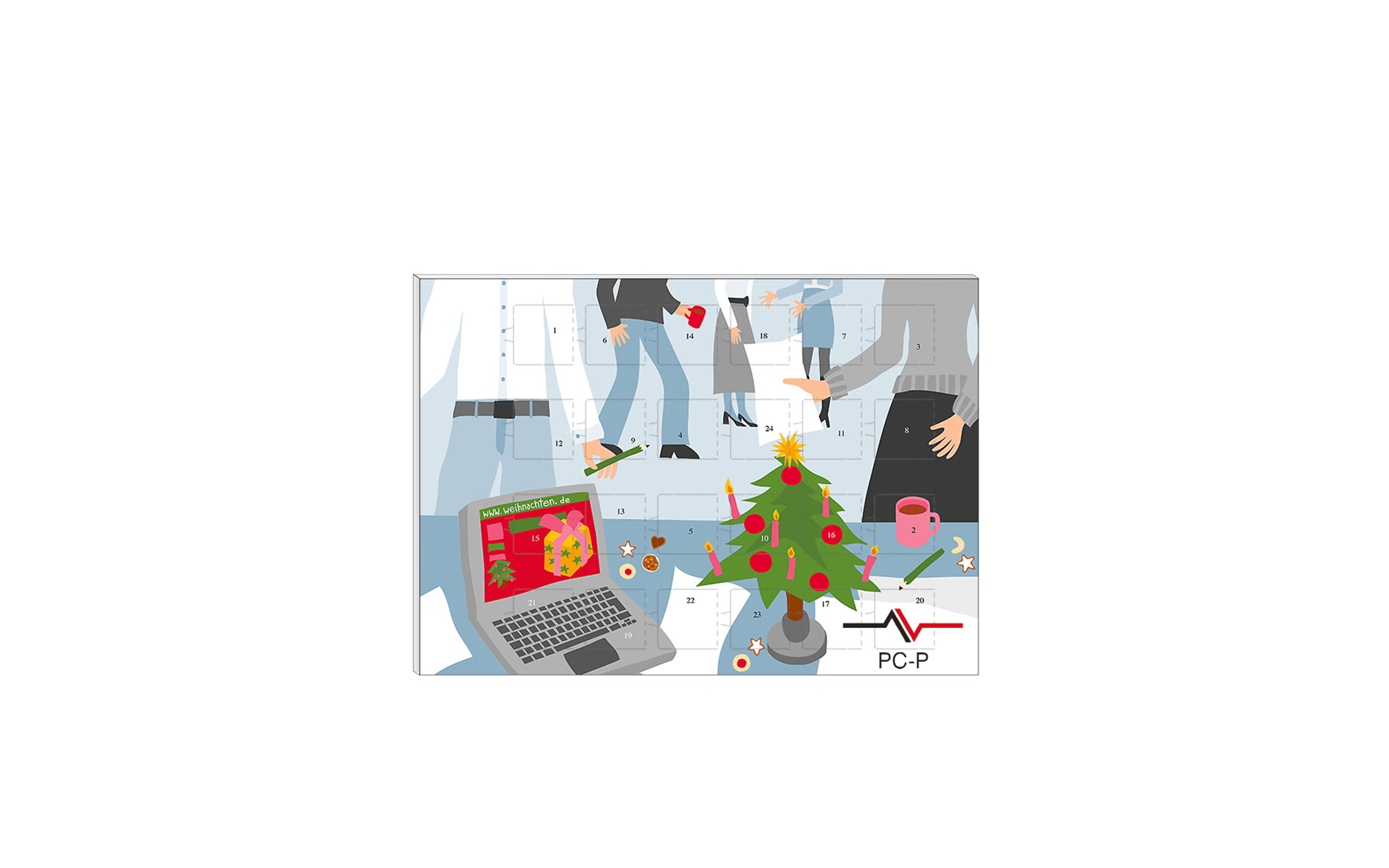Schoko-Adventskalender Klassik "Weihnachtsfeier"