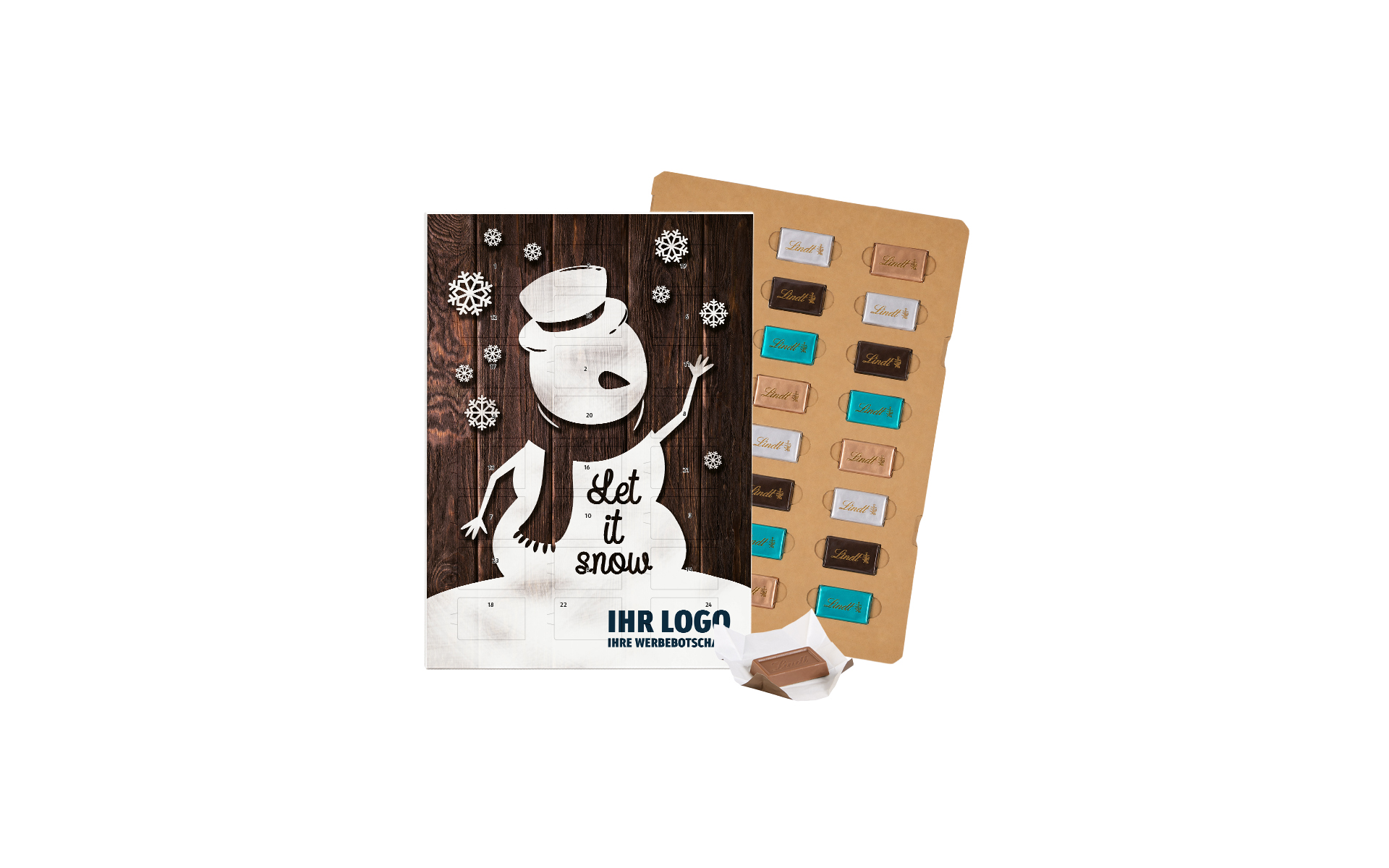 Schoko-Adventskalender Eco Lindt "Let it snow"