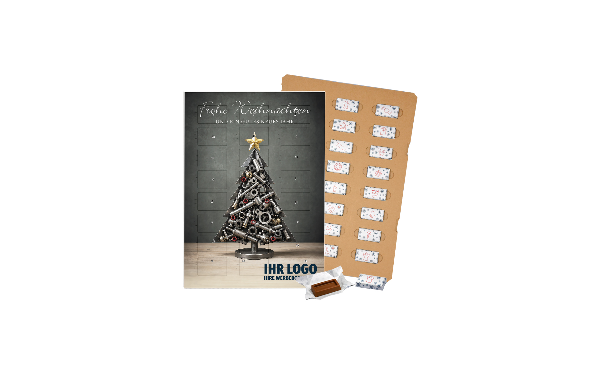 Schoko-Adventskalender Eco "Industrial Christmas"