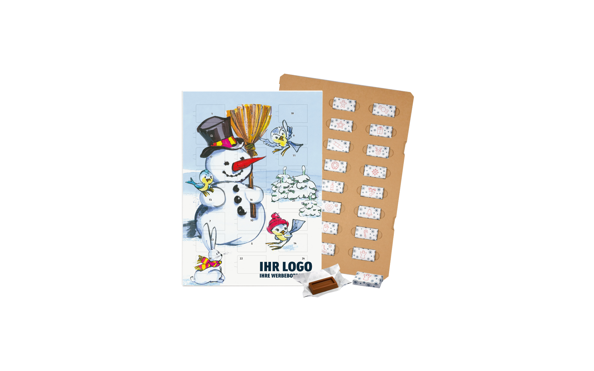 Schoko-Adventskalender Eco "Snowman"