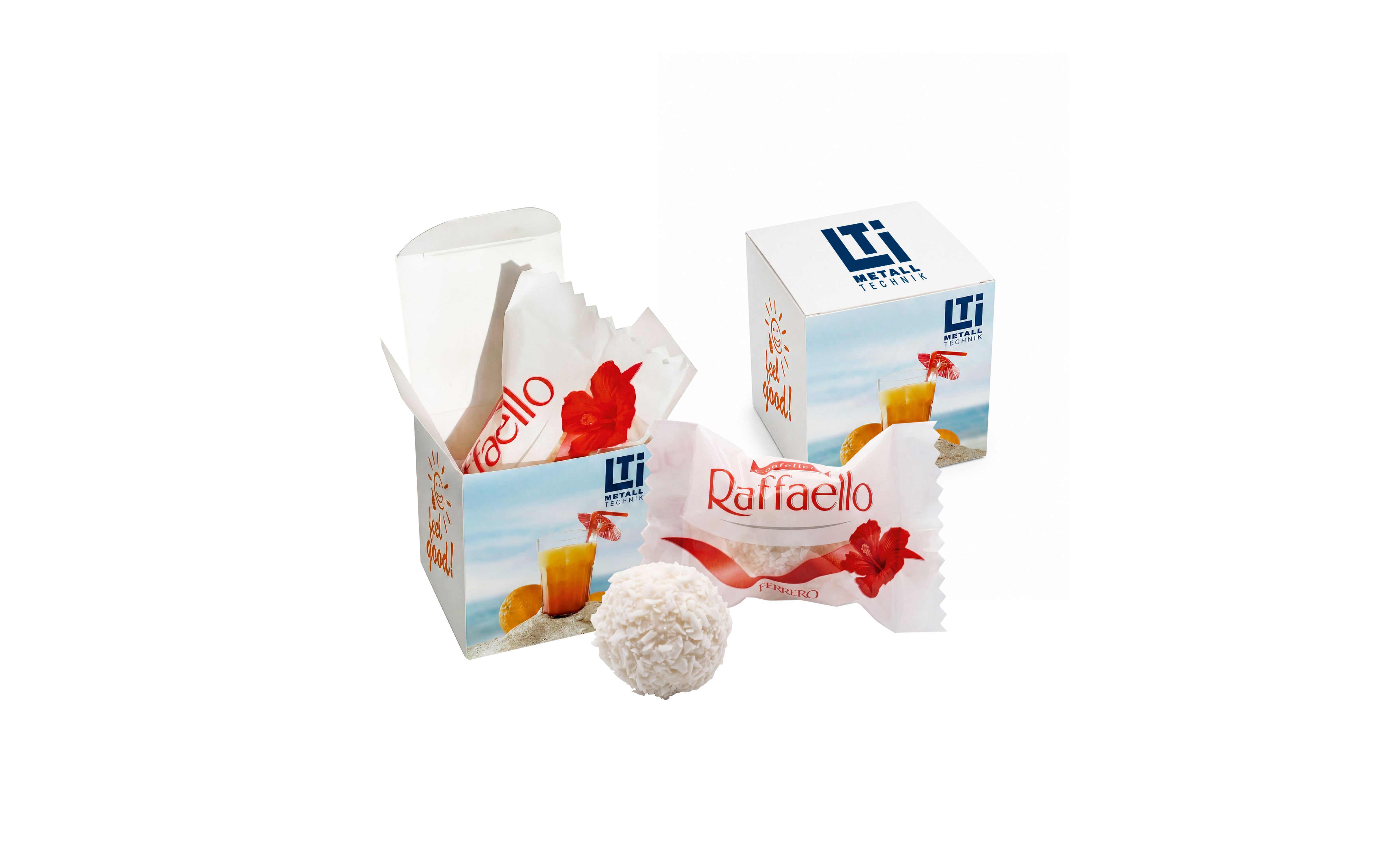 Mini Werbe-Würfel "Raffaello"