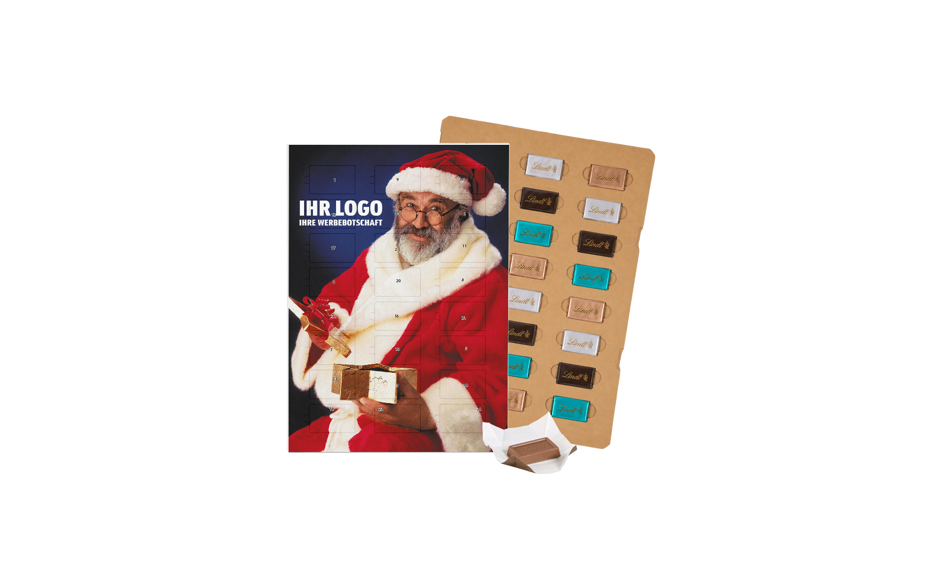 Schoko-Adventskalender Eco Lindt "Papa Noel"