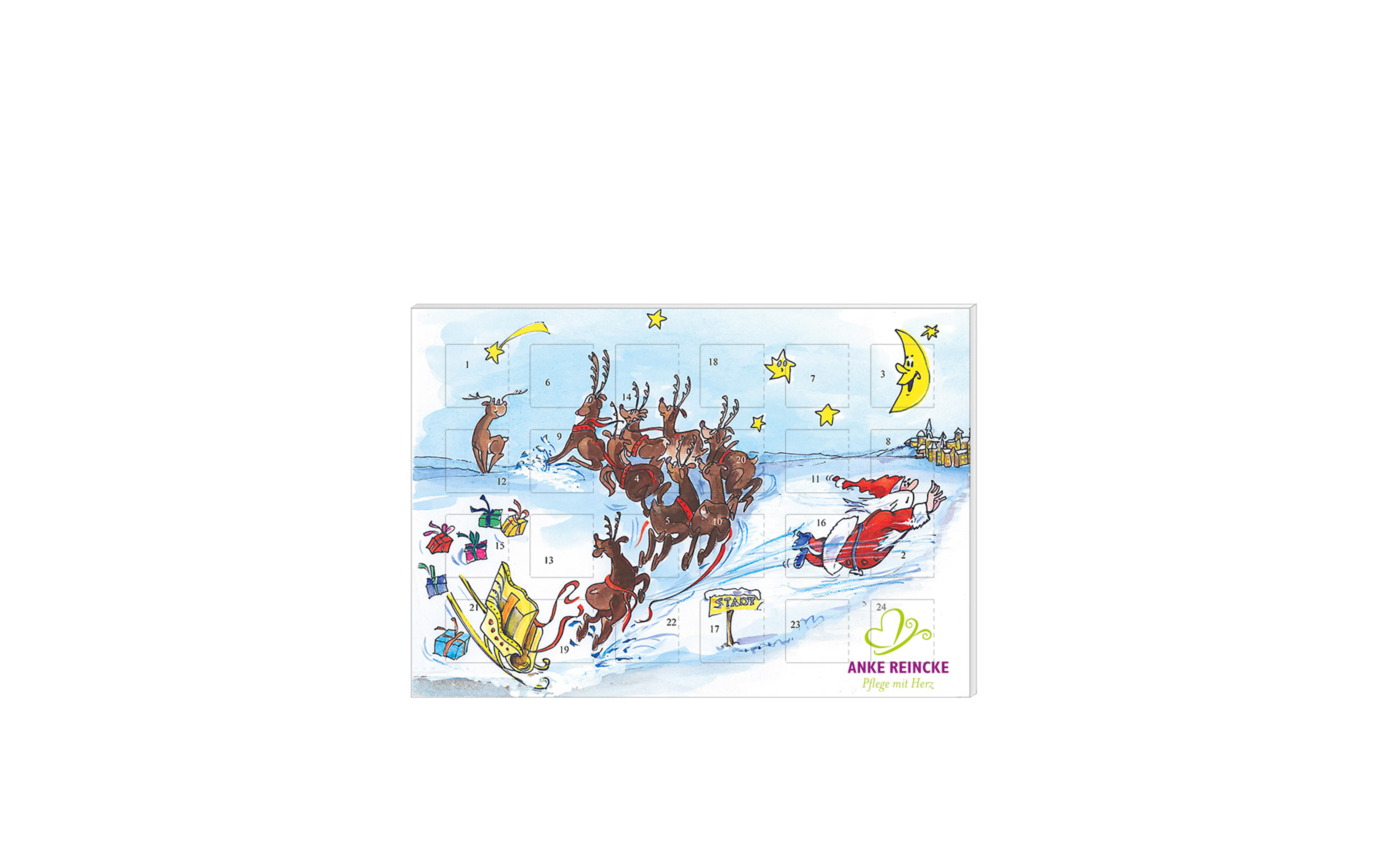 Schoko-Adventskalender Kompakt "Rentierliebe"