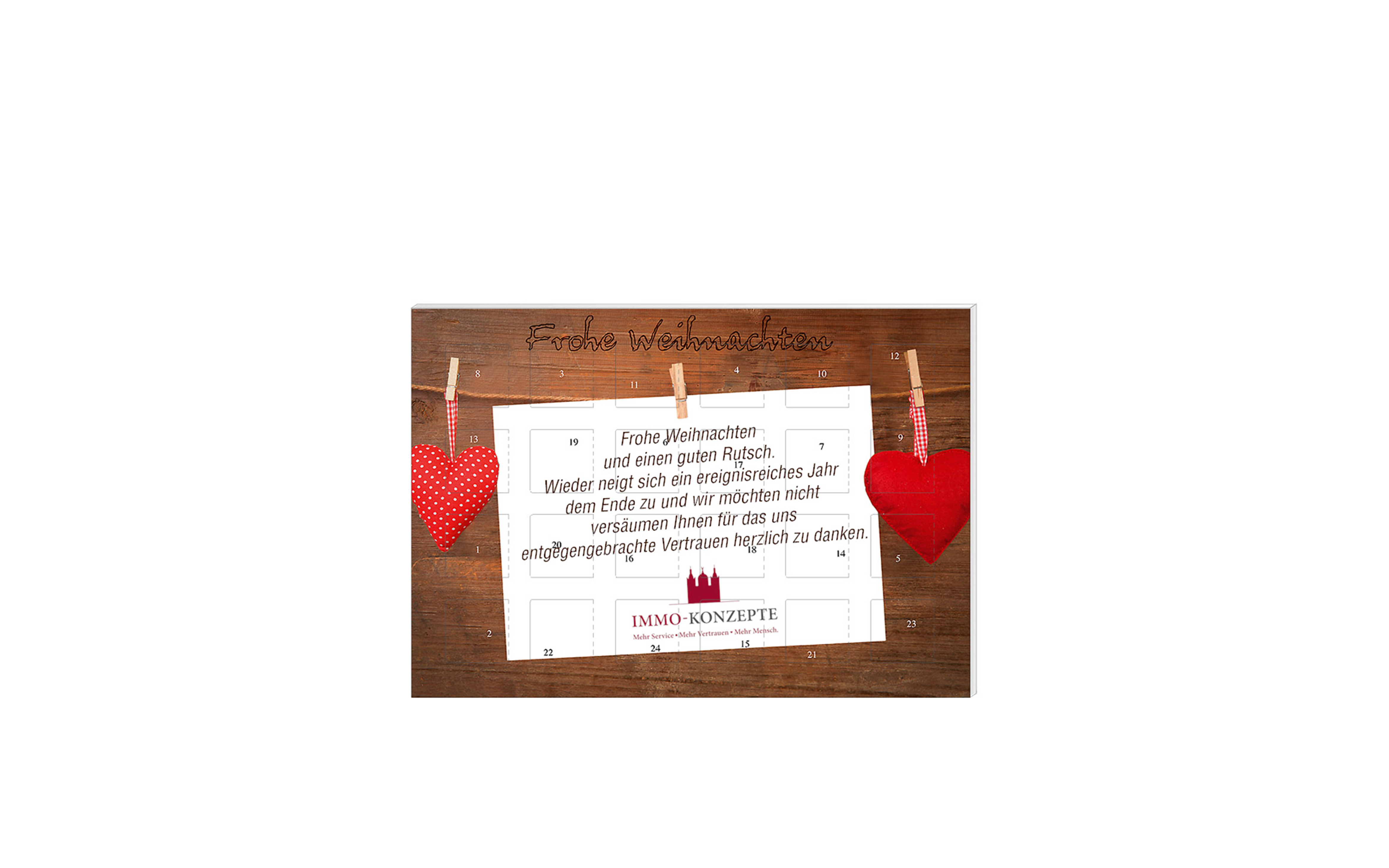 Schoko-Adventskalender Kompakt "Ihre Firma"