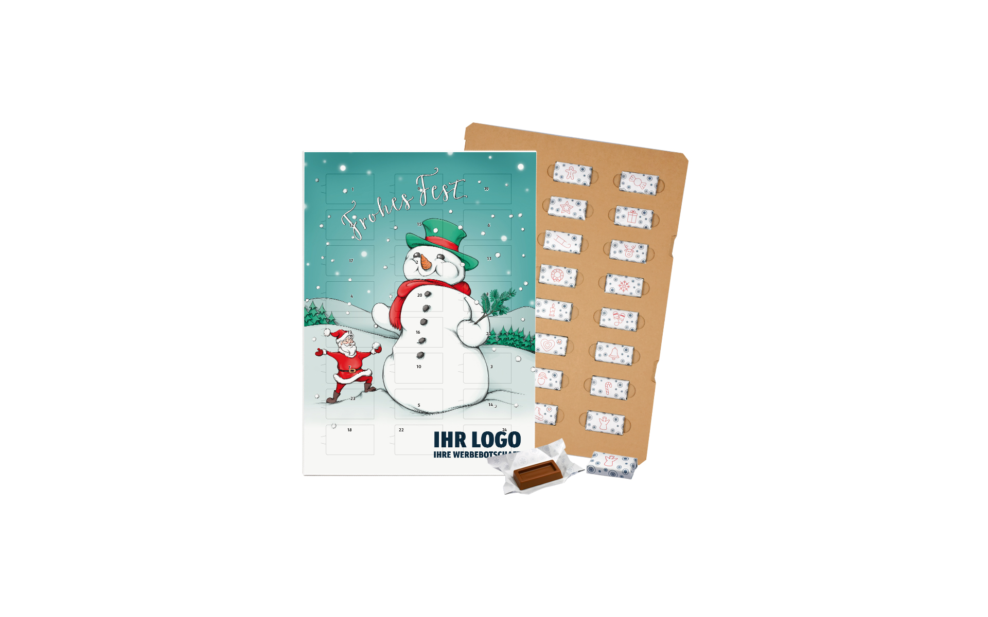 Schoko-Adventskalender Eco "Handsome Snowman"