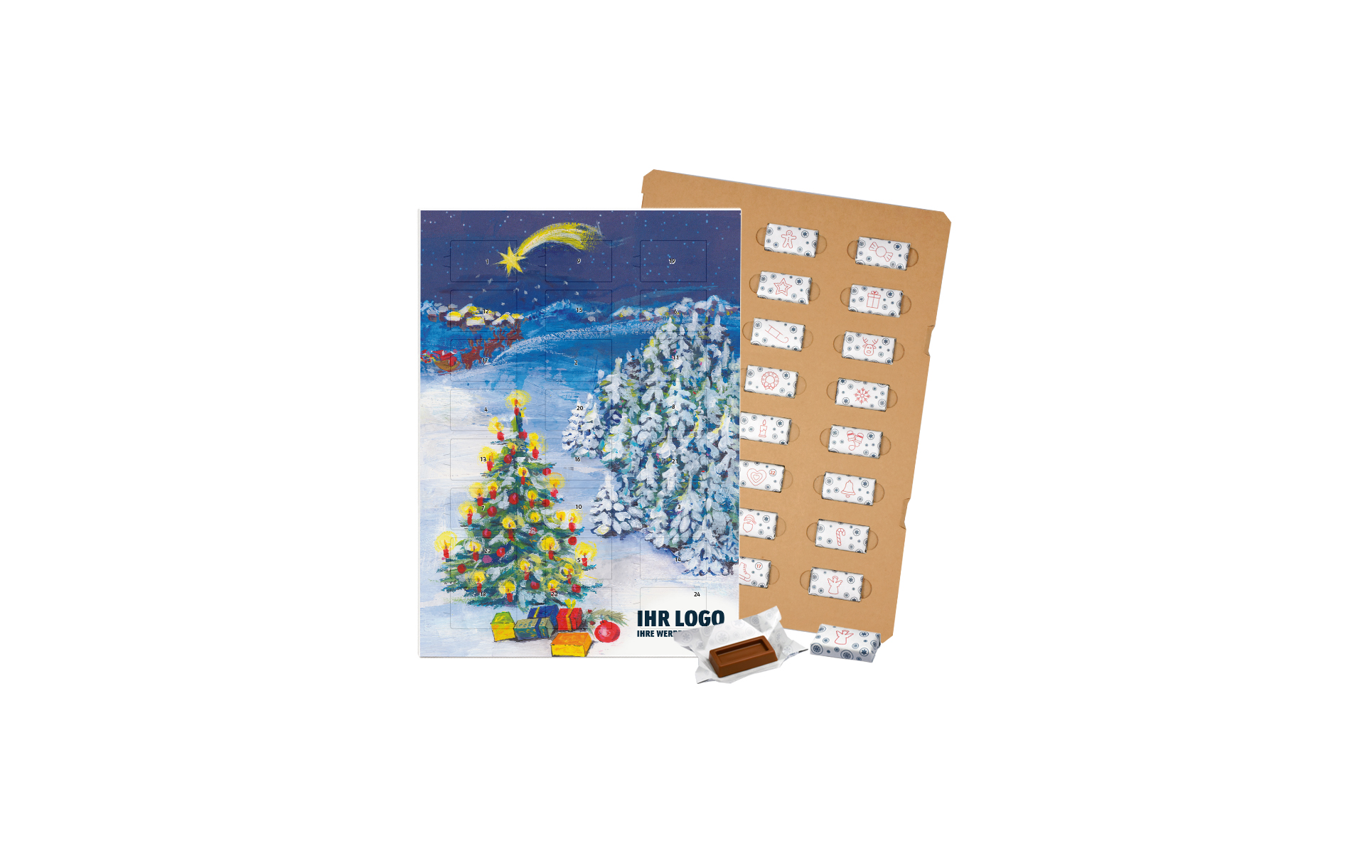 Schoko-Adventskalender Eco "Winterlandschaft"