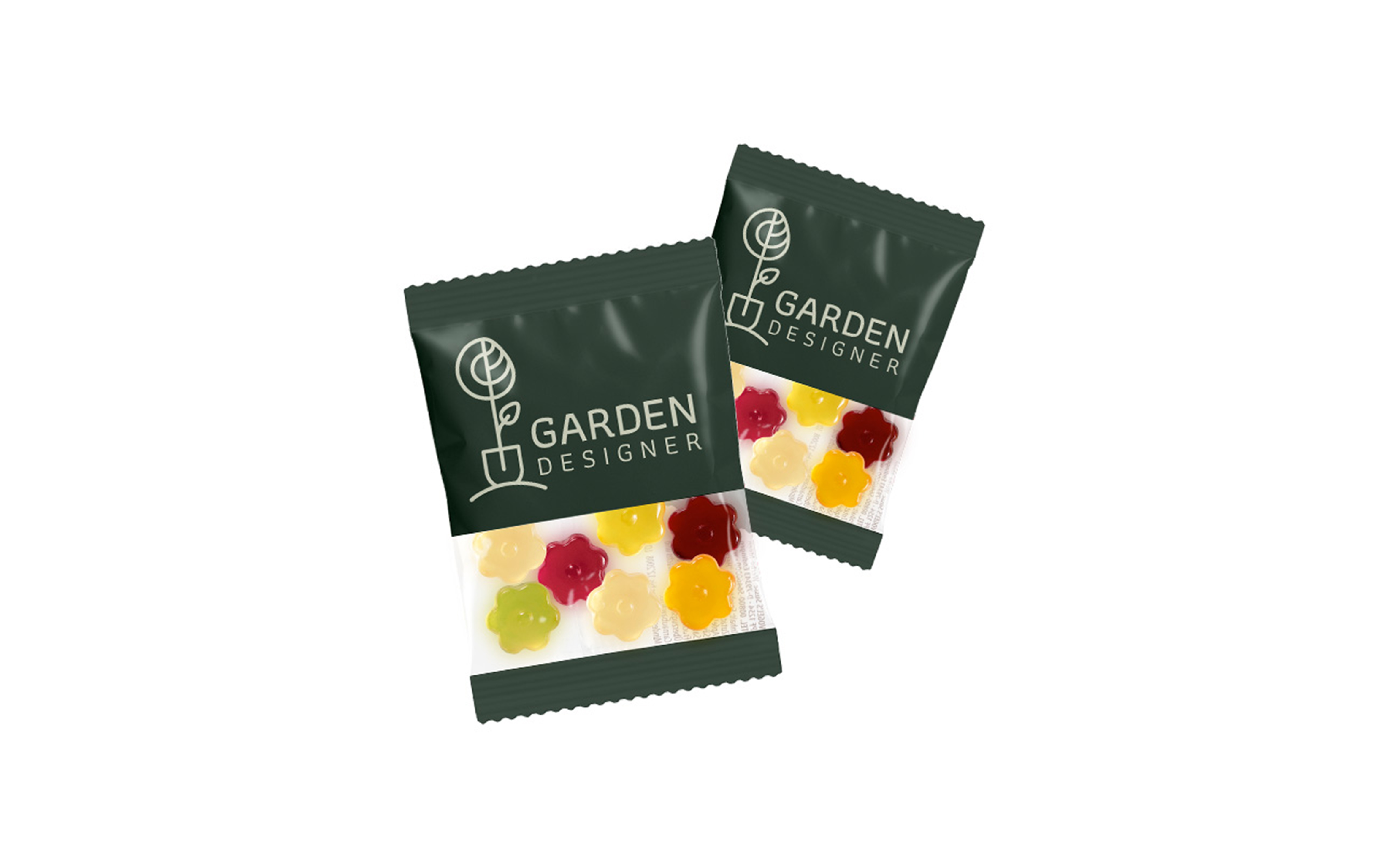 Fruchtgummi-Werbetüte 10g "Blumen"