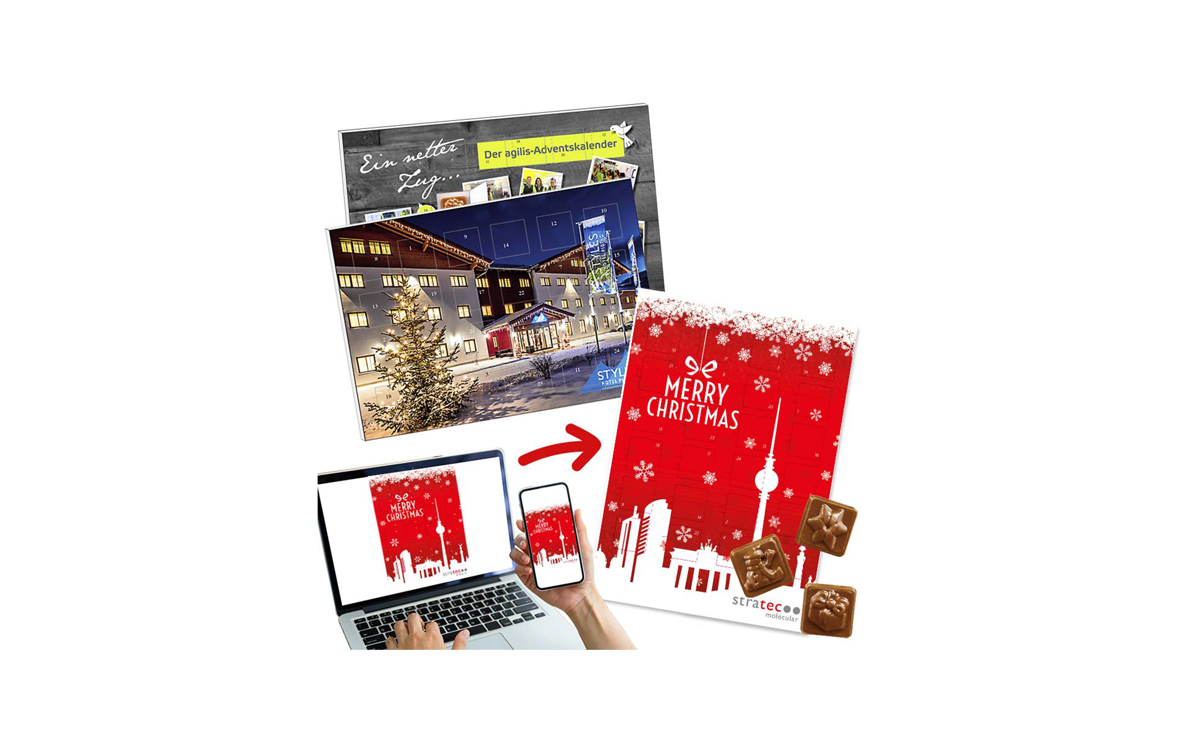 Schoko-Adventskalender Klassik "Sondermotiv"