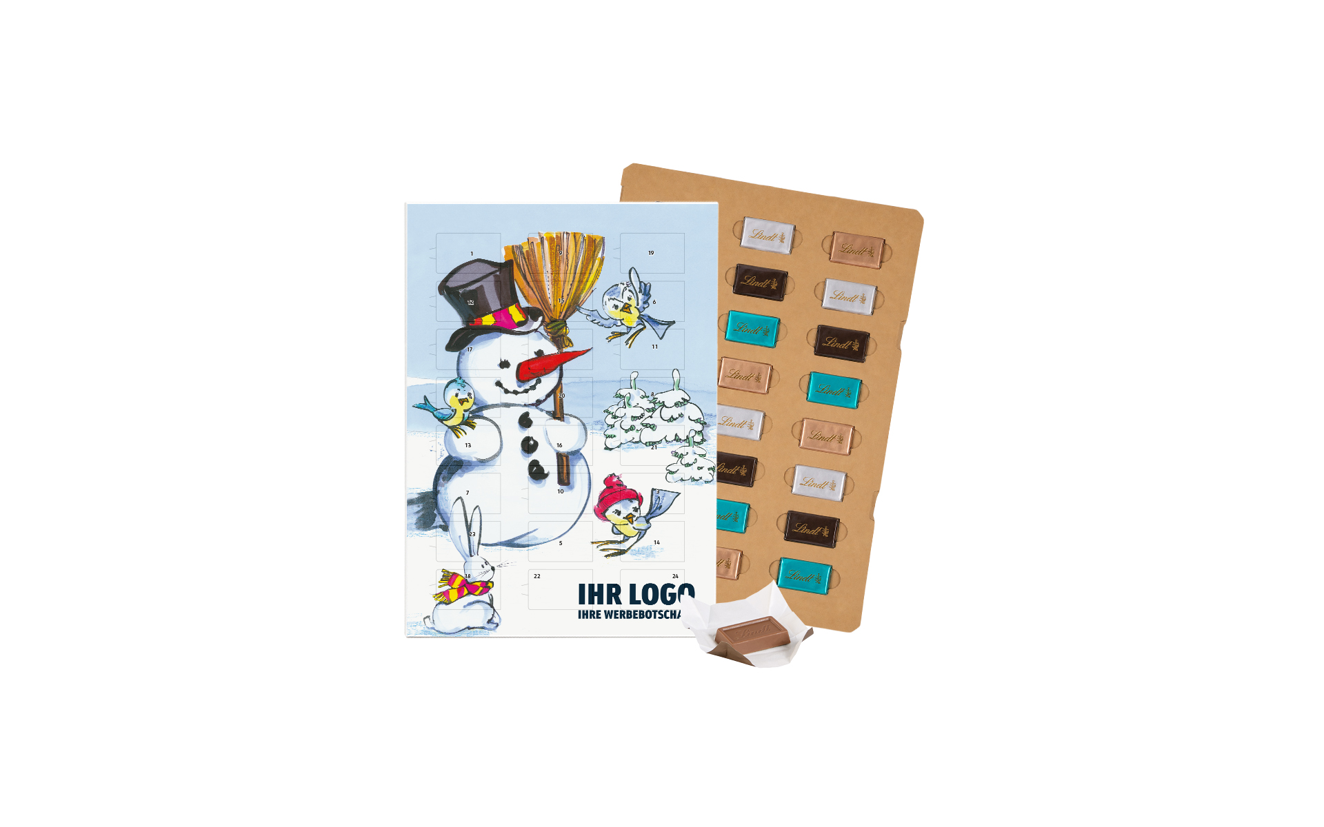 Schoko-Adventskalender Eco Lindt "Snowman"