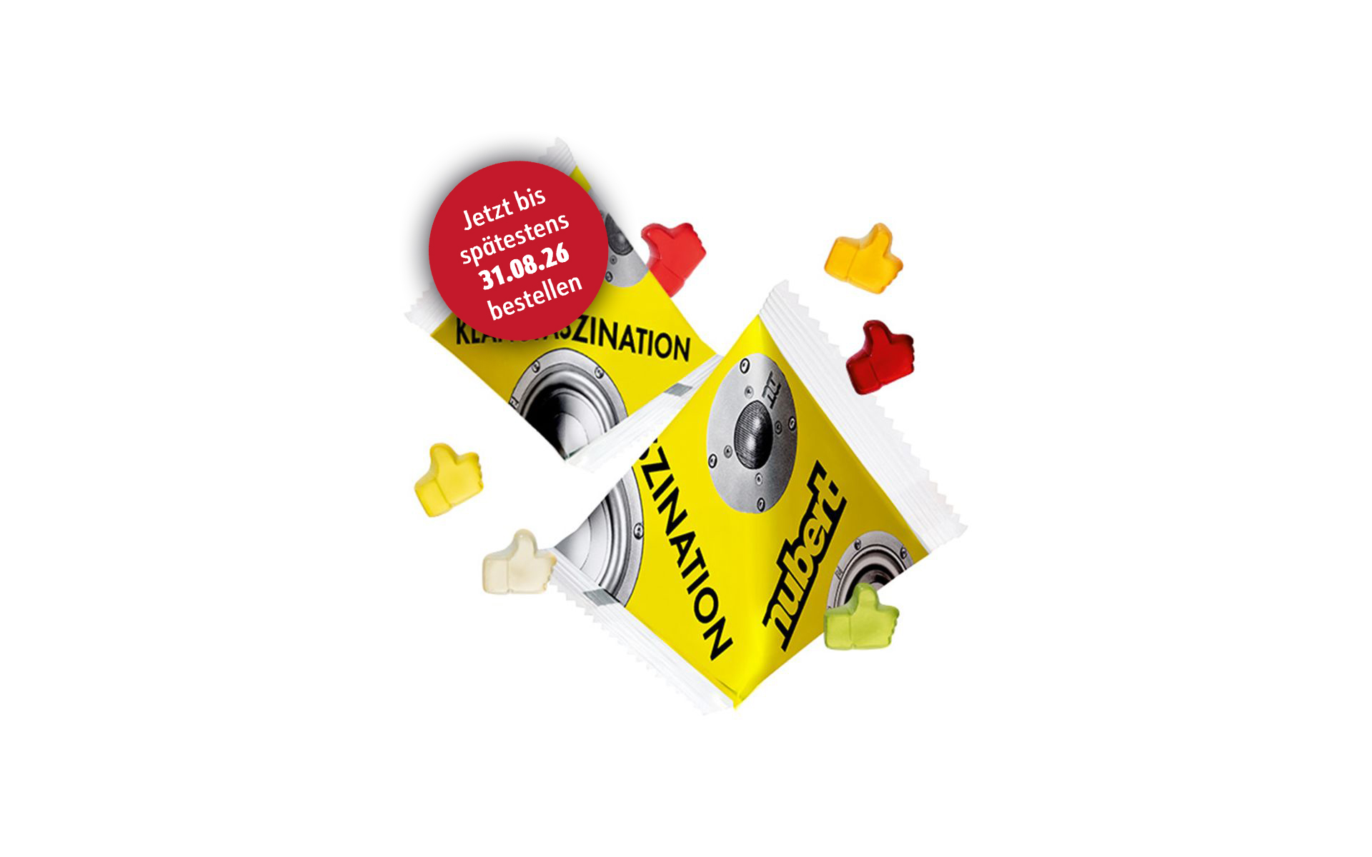 Werbe-Pyramide 12g "Daumen hoch"