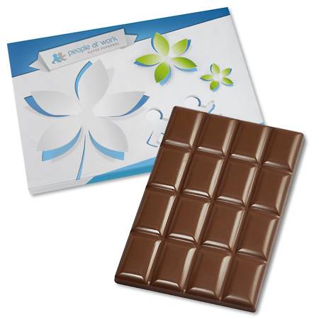60g Schokolade im Werbe-Präsentkarton, für Sie bedruckt!