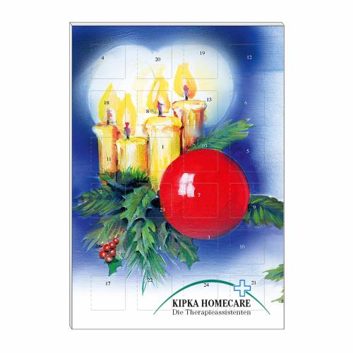 Schoko-Adventskalender Kompakt "Kerzen"