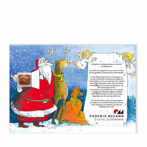 Schoko-Adventskalender Kompakt "Weihnachtsbrief"